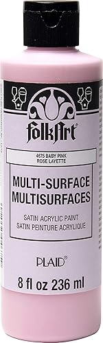 FolkArt Multi-Surface Acrylic craft Paint, 8 oz, Baby Pink