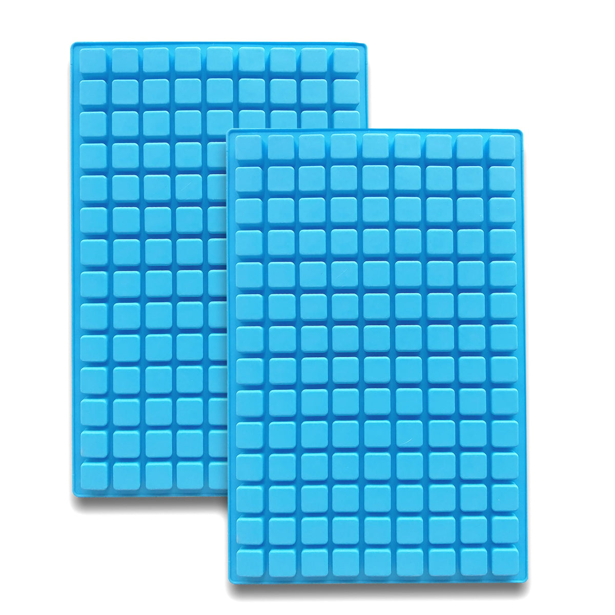 Difenlun Silicone Candy Molds, 2 Pack 126-Cavity Mini Square Chocolate Molds For Gummy Jelly Truffles Pralines Caramels, Ice Cub