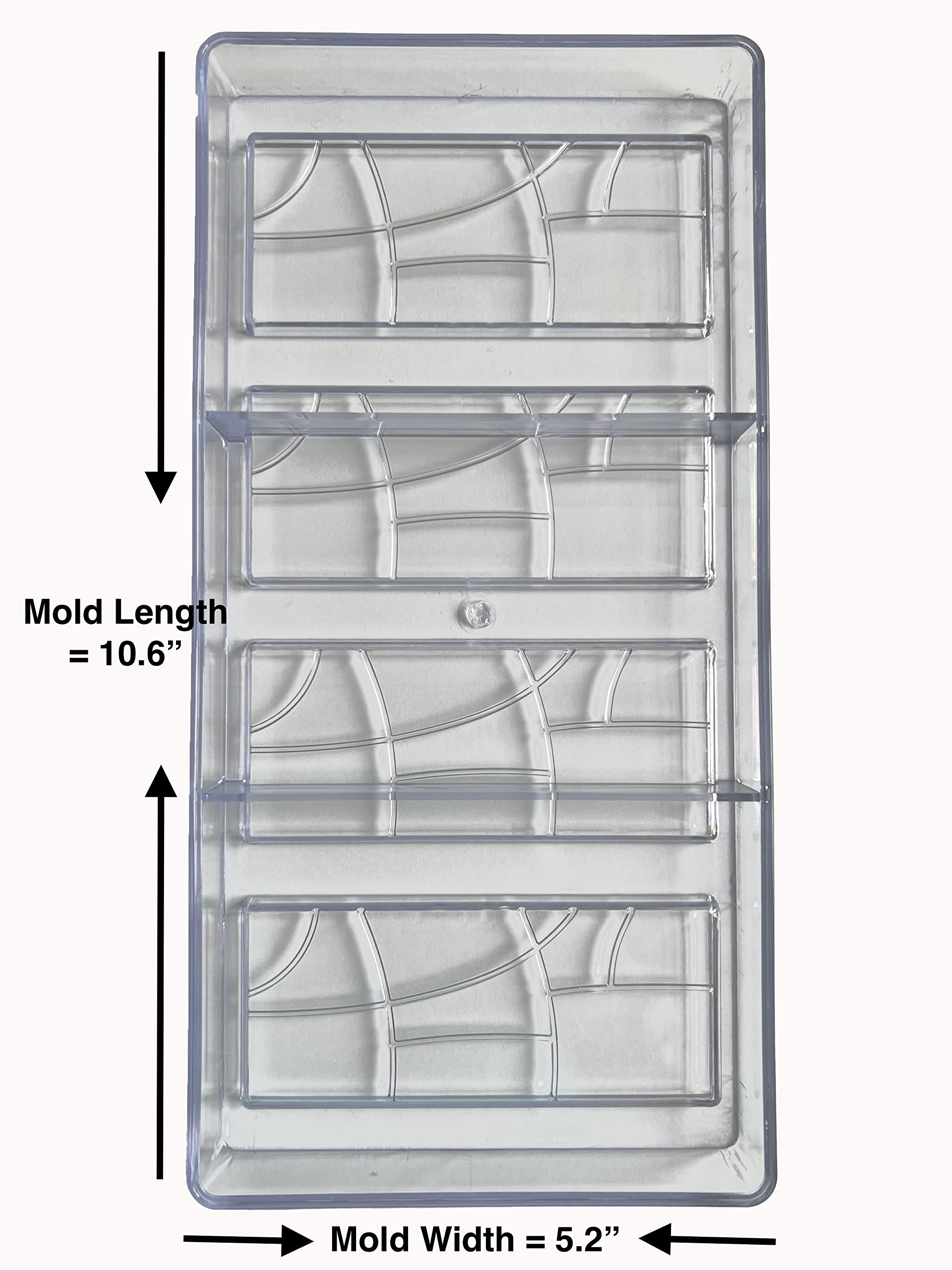 Candymake Chocolate Bar Making Mold | Polycarbonate | Hard Mold For Making Professional Chocolate Bars At Home Or Commercial