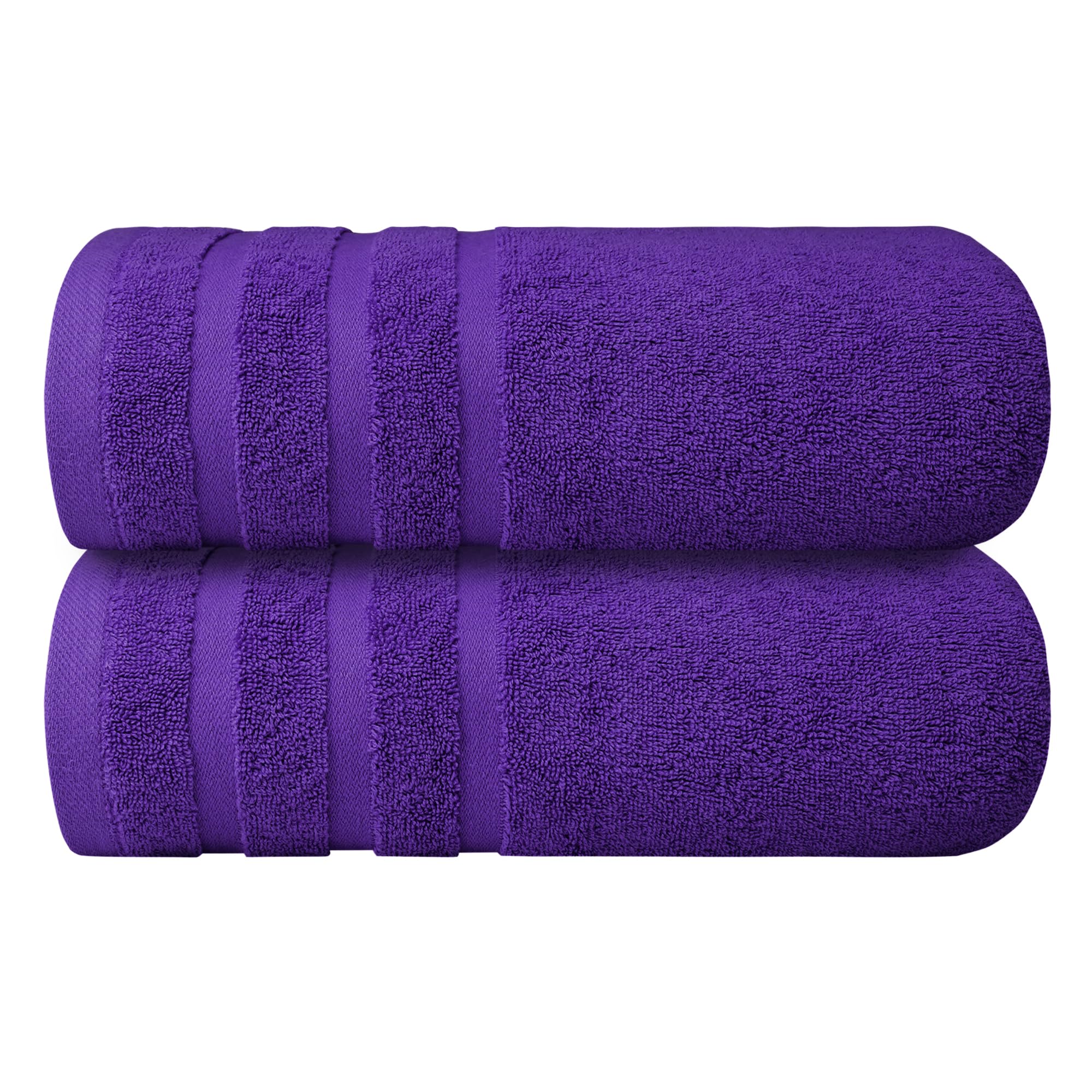 Premium Purple Bath Towels - 700 GSM 100% Cotton 27x54 Inches Pack of 2 Bathroom Towels - Ultra Soft and Highly Absorbent Hotel and Spa Quality Bath Towels for Bathroom by Infinitee?Xclusvies