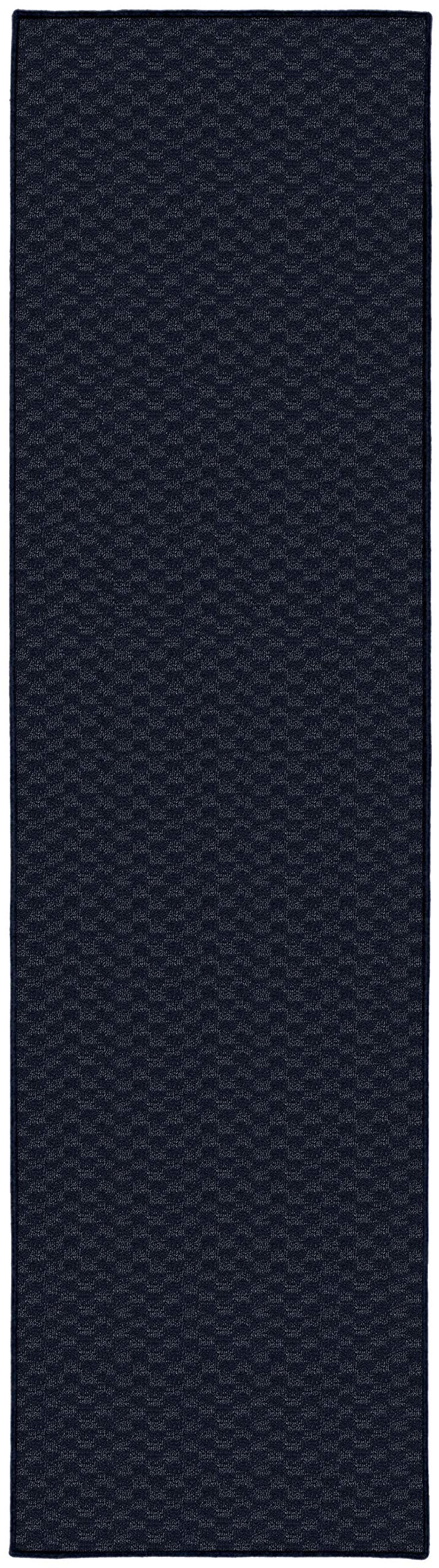 Garland Rug Medallion Area Rug, 2-Feet by 12-Feet, Navy
