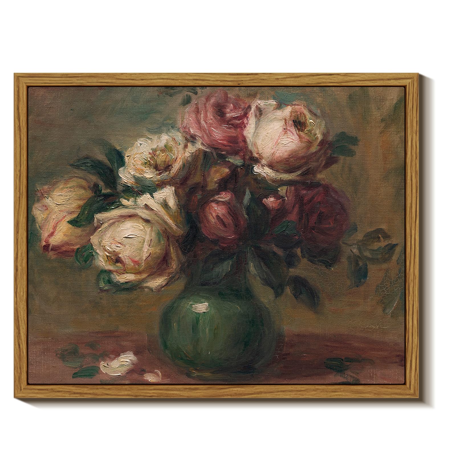 Insimsea Framed Wall Art For Living Room Room Decor Mid Century Modern Wall Decorations Vintage Flower Wall Art For Farmhouse Ki