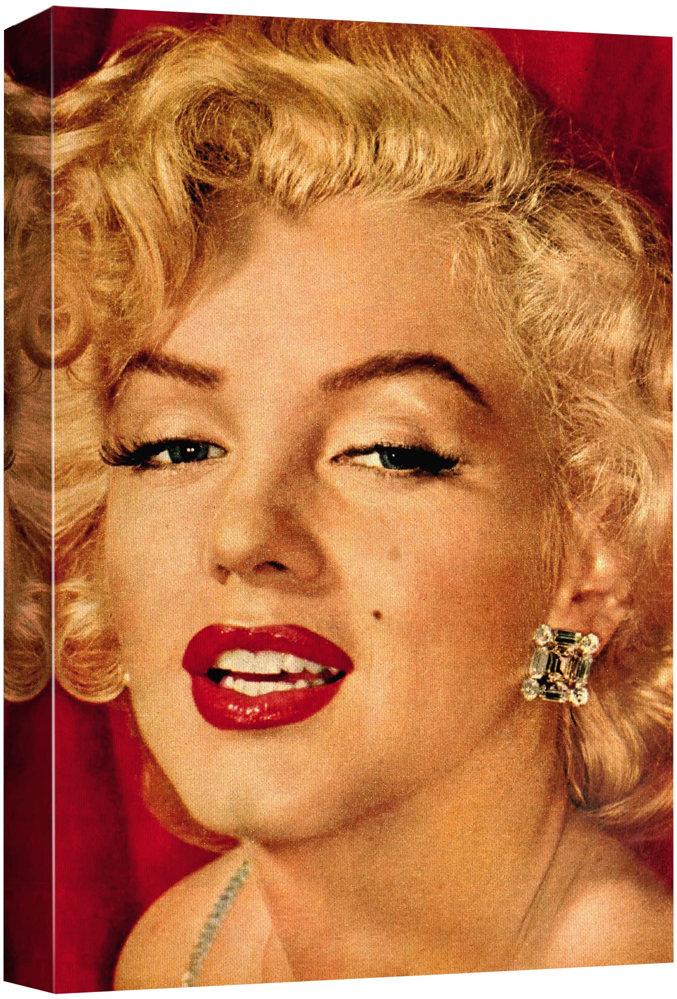 Wall26 Canvas Print Wall Art Colorized Portrait Of Marilyn Monroe People Pop Culture Historical Realism Famous Closeup Colorful