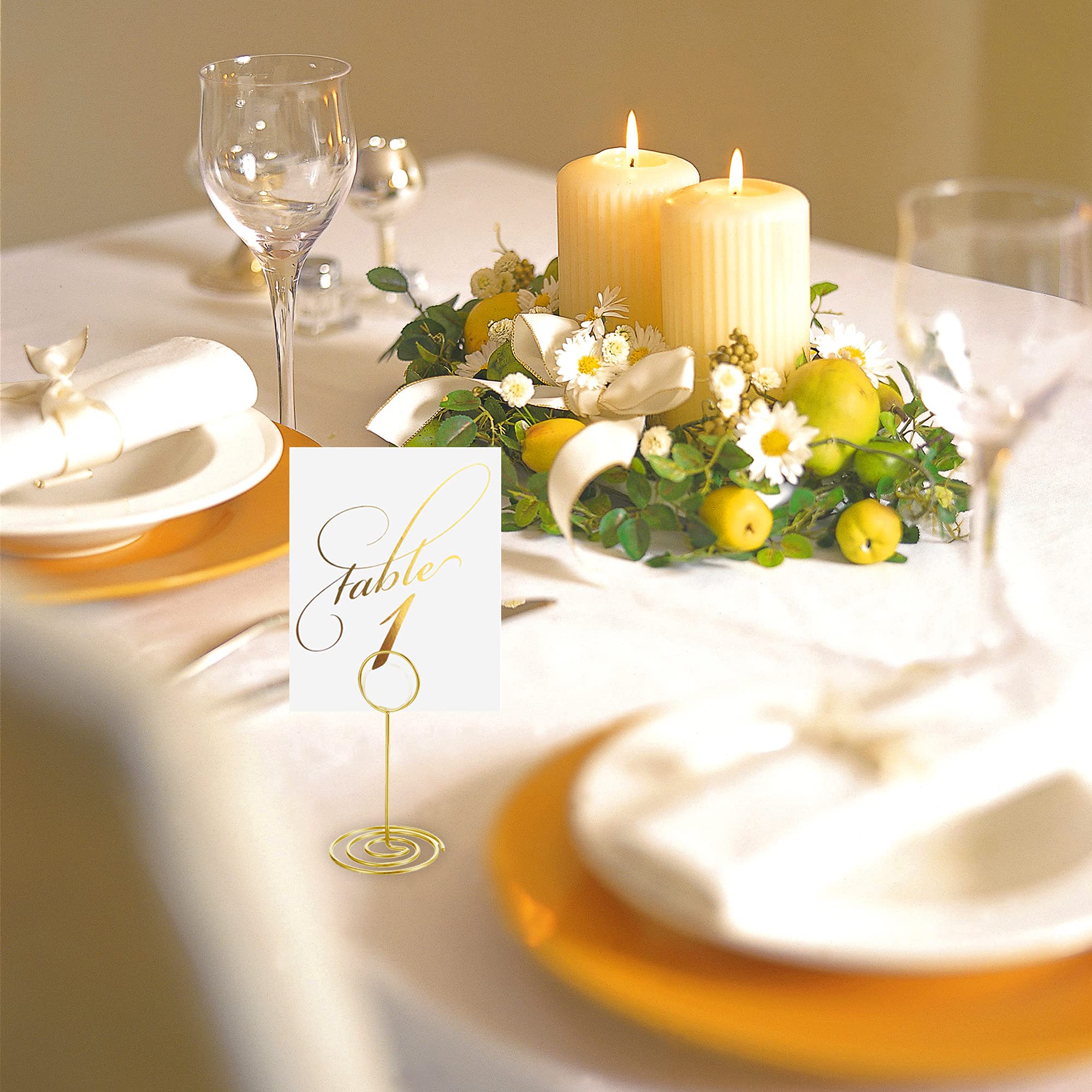 20 Pack Table Number Holders Place Card Holder Photo Picture Holder For Wedding, Birthday Party