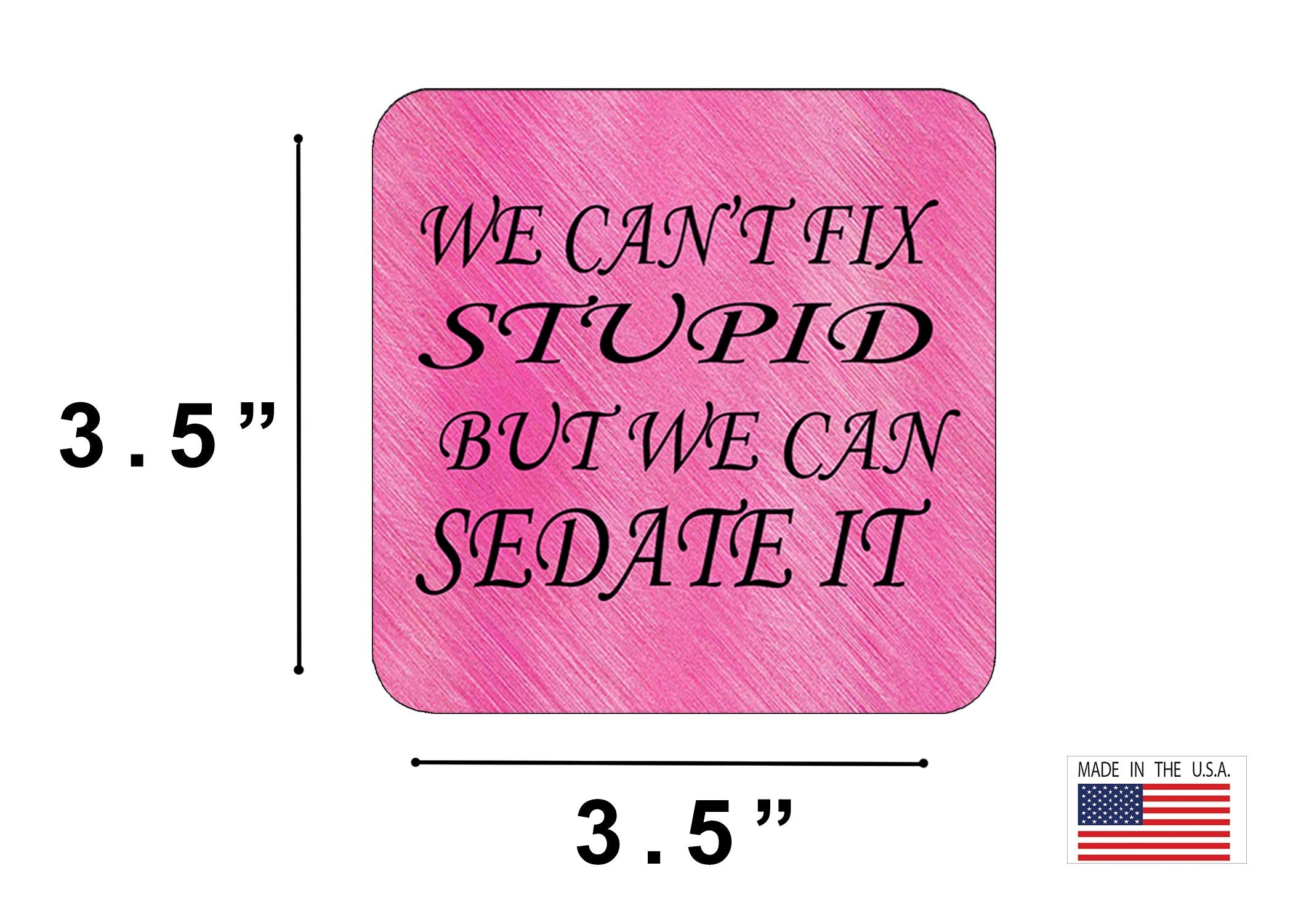 Nurse Drink Coaster Set RN Nursing CNA Gift Joke Funny Home Kitchen Barware