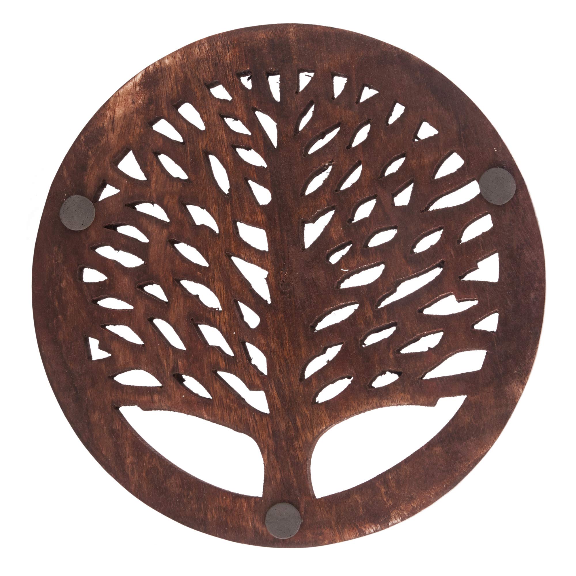 Set Of 2 Wooden Trivets For Hot Dishes Pots And Pans Tea Pot Holders Nonslip Heat Resistant Kitchen Counter Accessories For Tabl