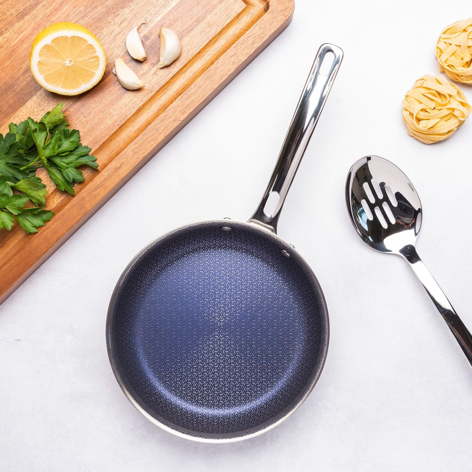 Viking 3-Ply Non-Stick Frying Pan, 8 Inch, Stainless Steel, Silver, Model 40011-1108NC