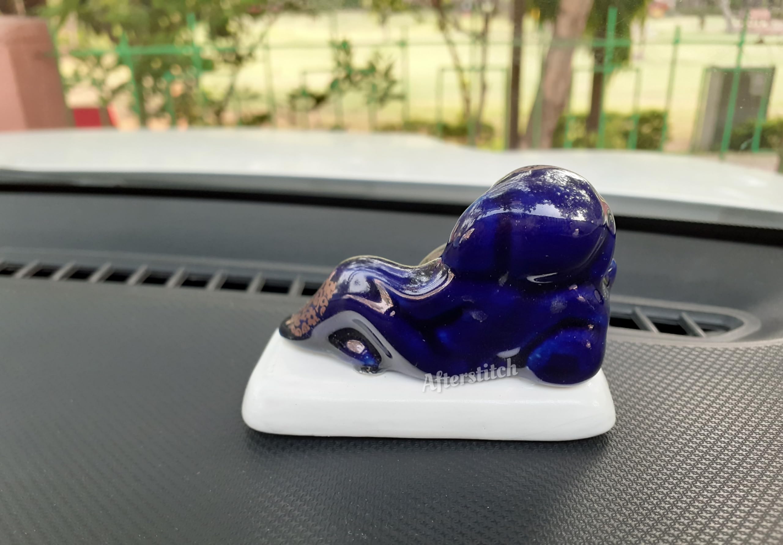 Afterstitch Ganesh Idol For Car Dashboard Accessories Ganesha Murti Puja Room Ganpati Ji Statue Showpiece For Home Interior Deco