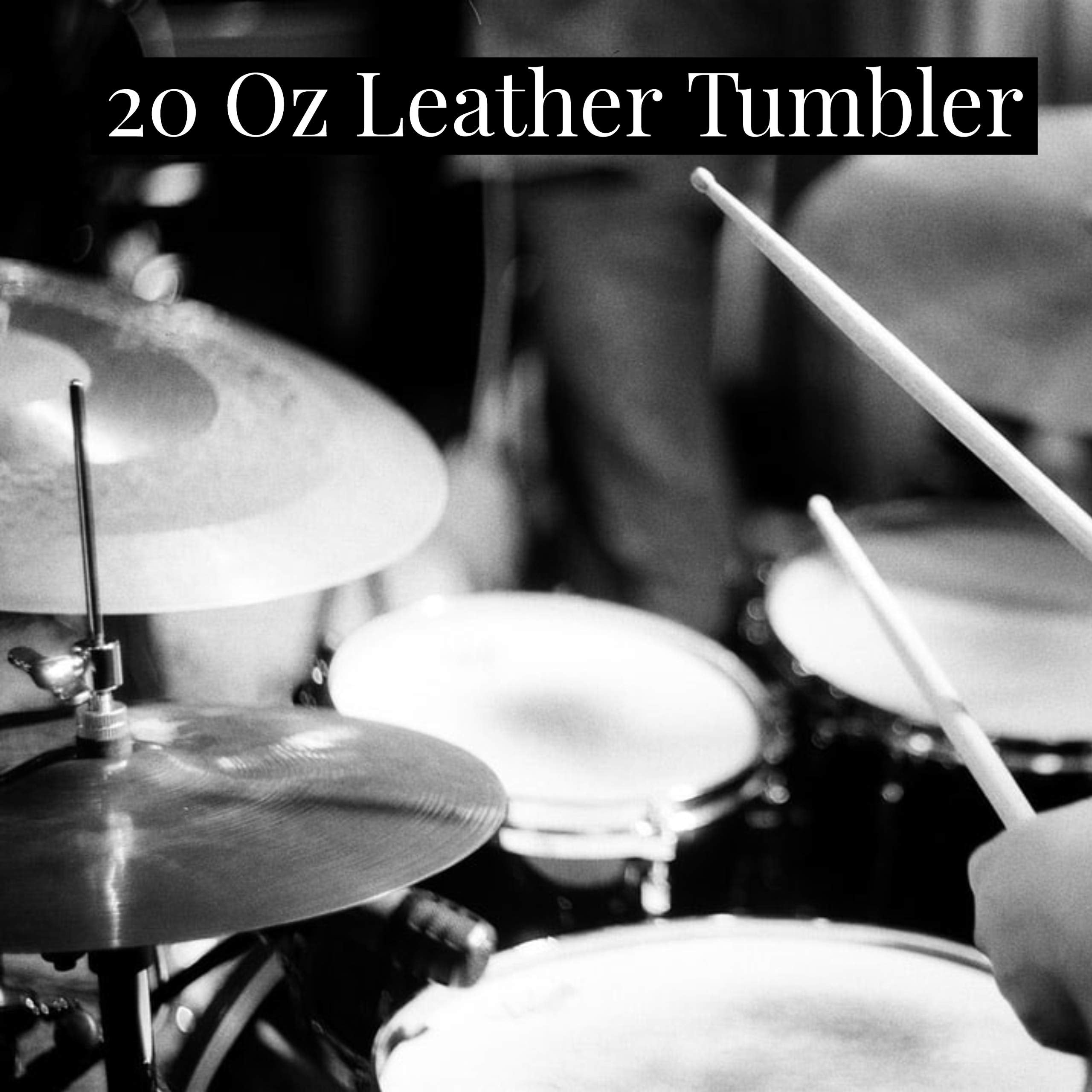Drummer, Drum Player Vacuum Insulated Tumbler 20 Oz Stainless-Steel Vacuum Mug For Travelling, Concerts, Outdoors (Black)