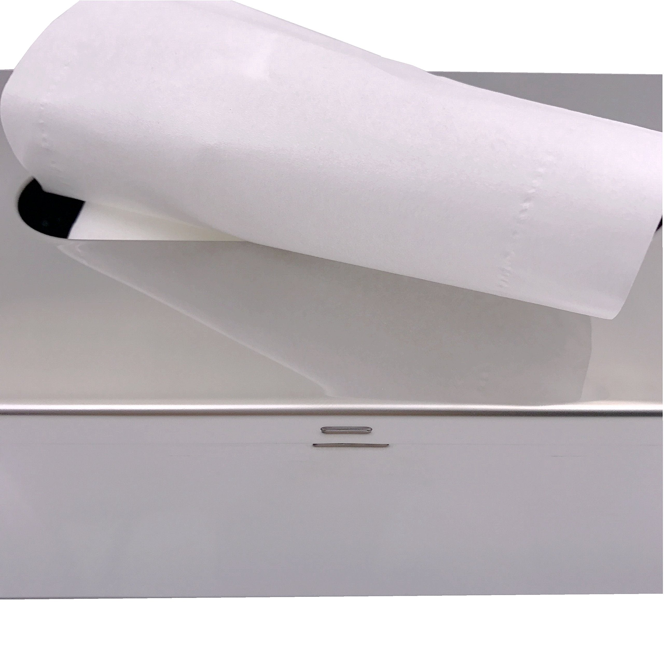 M2Cbridge Metal Facial Tissue Box Cover Holder Lay On Wall Mounted, Mirror Polishing 18/8 Stainless Steel (Rectangle)