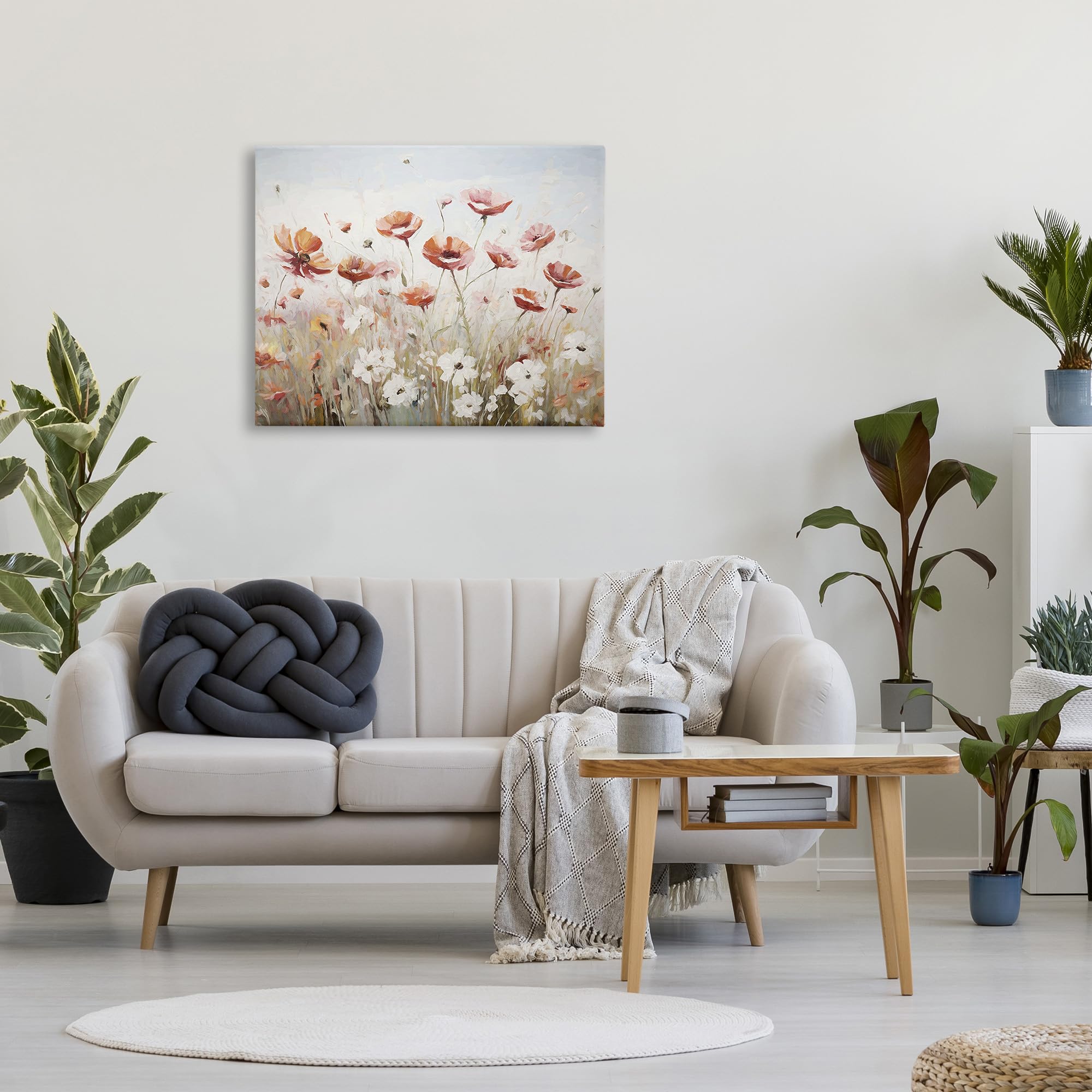 Stupell Industries Dynamic Poppy Meadow Canvas Wall Art By Ramona Murdock