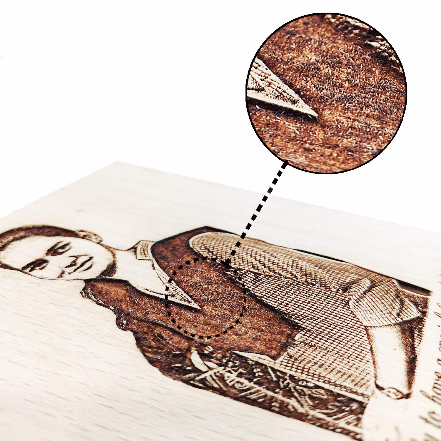 Gftbx Personalized Engraved Marriage Gifts For Couples Wooden Photo Plaque (8 X 6 Inches, Brown)