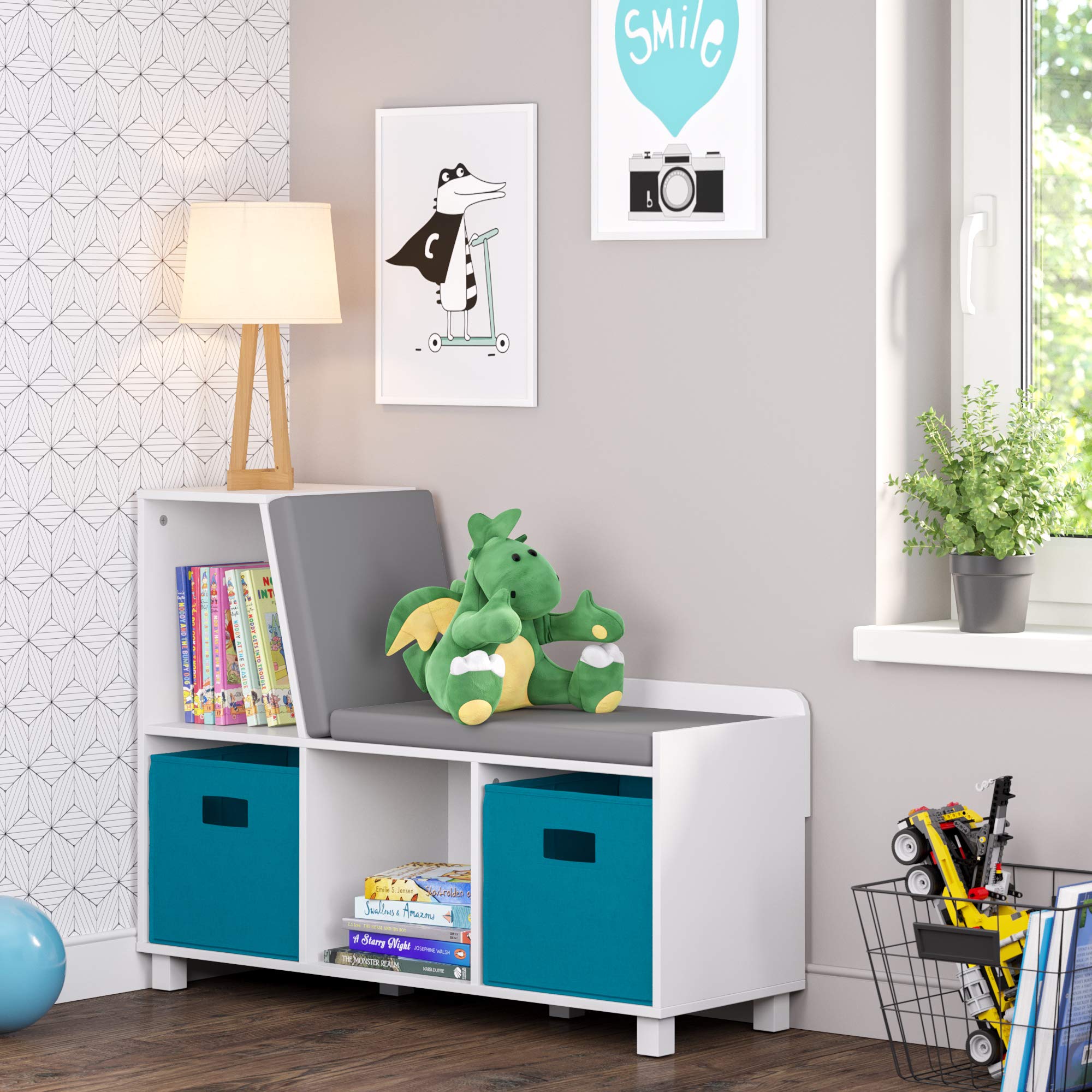 RiverRidge Folding Bin  Turquoise  2 Piece