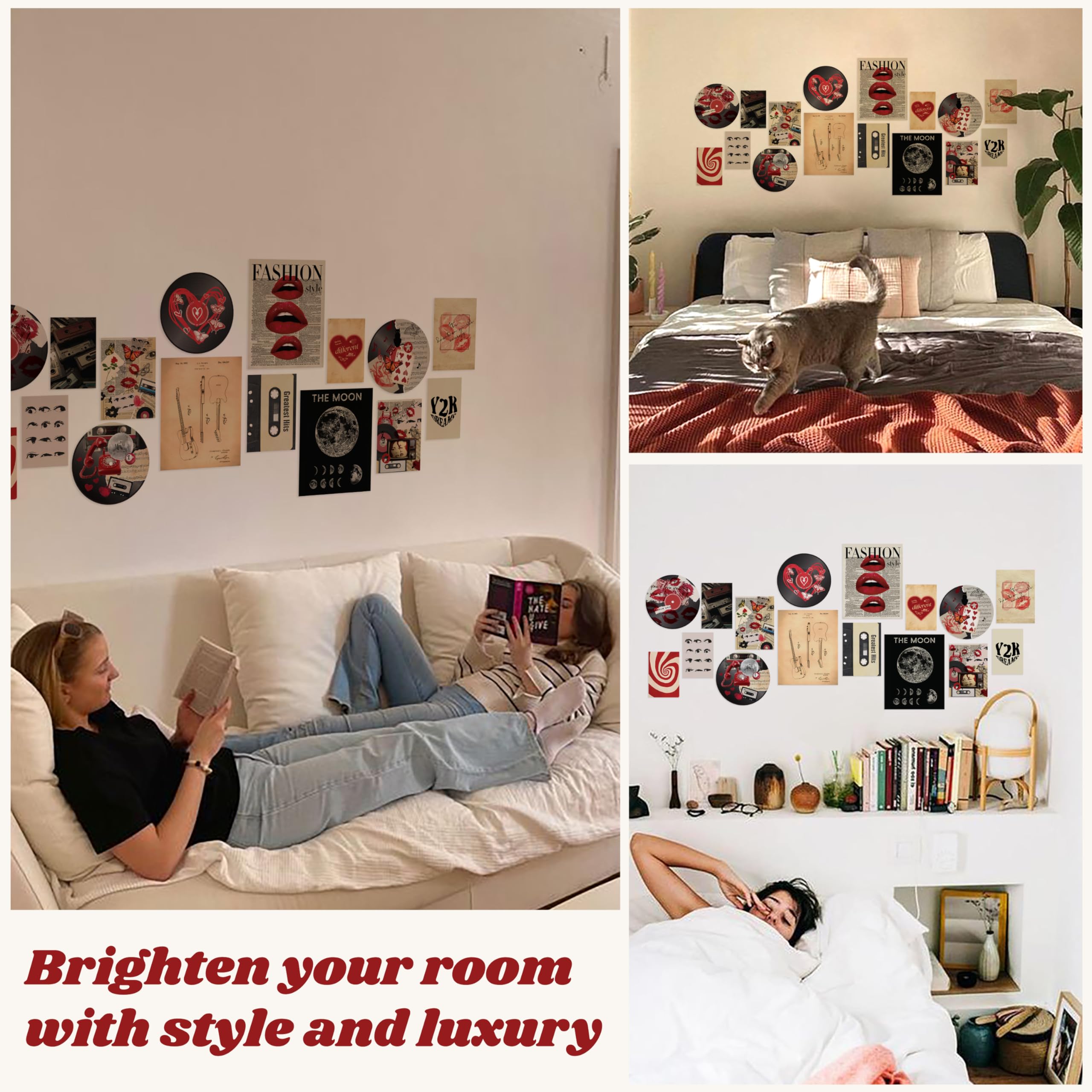 97 Decor Downtown Girl Room Decor Posters - Y2K Room Decor Aesthetic 2000S, Coquette Downtown Girl Art Prints, Retro Y2K Poster,