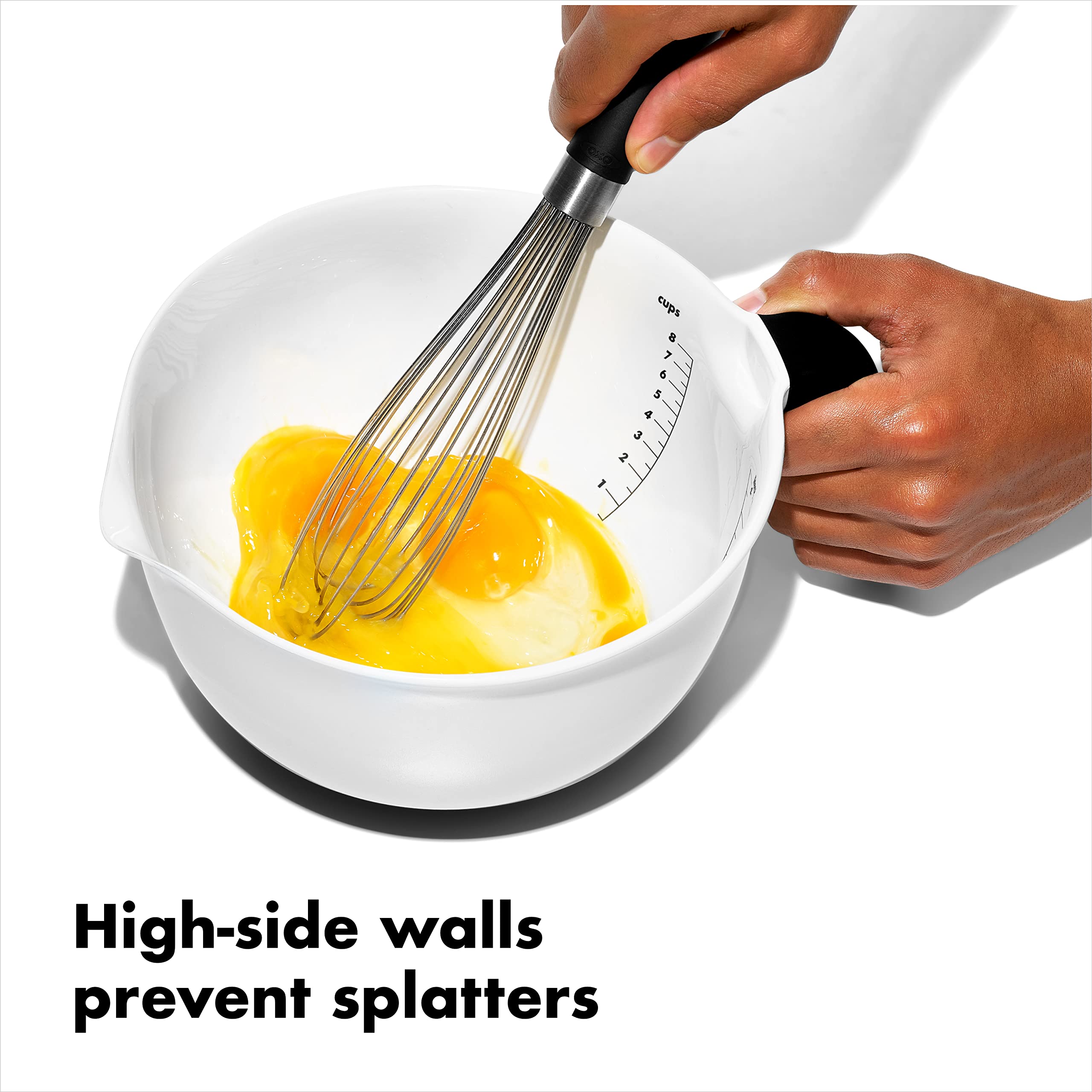Oxo Good Grips 2Qt Plastic Batter Mixing Bowl, White