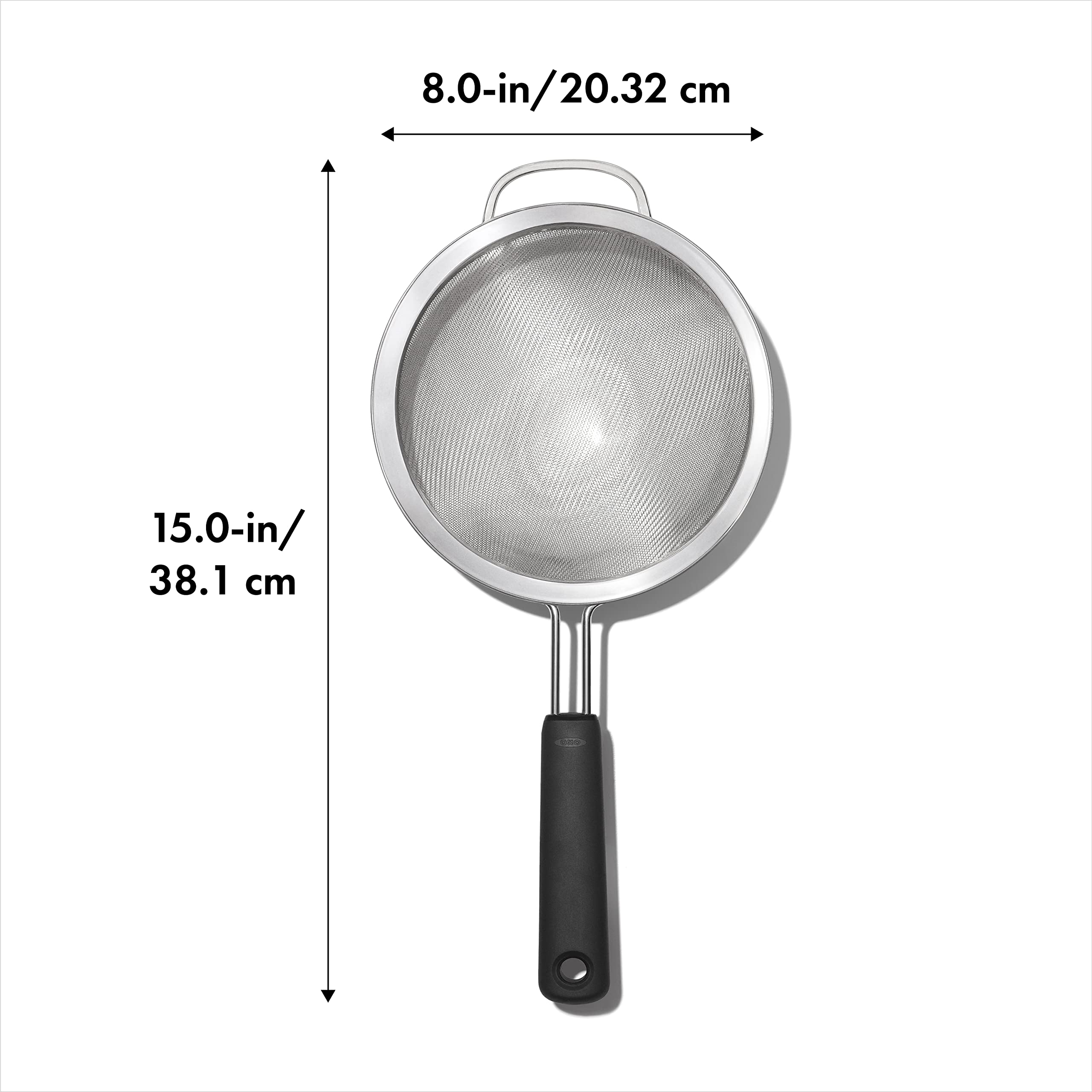 Oxo Good Grips 8-Inch Double Rod Strainer, Black