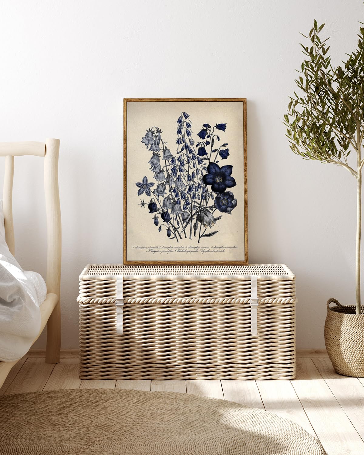 Viyyiea Vintage Framed Botanical Wall Art Decor, Living Room Bedroom B ...