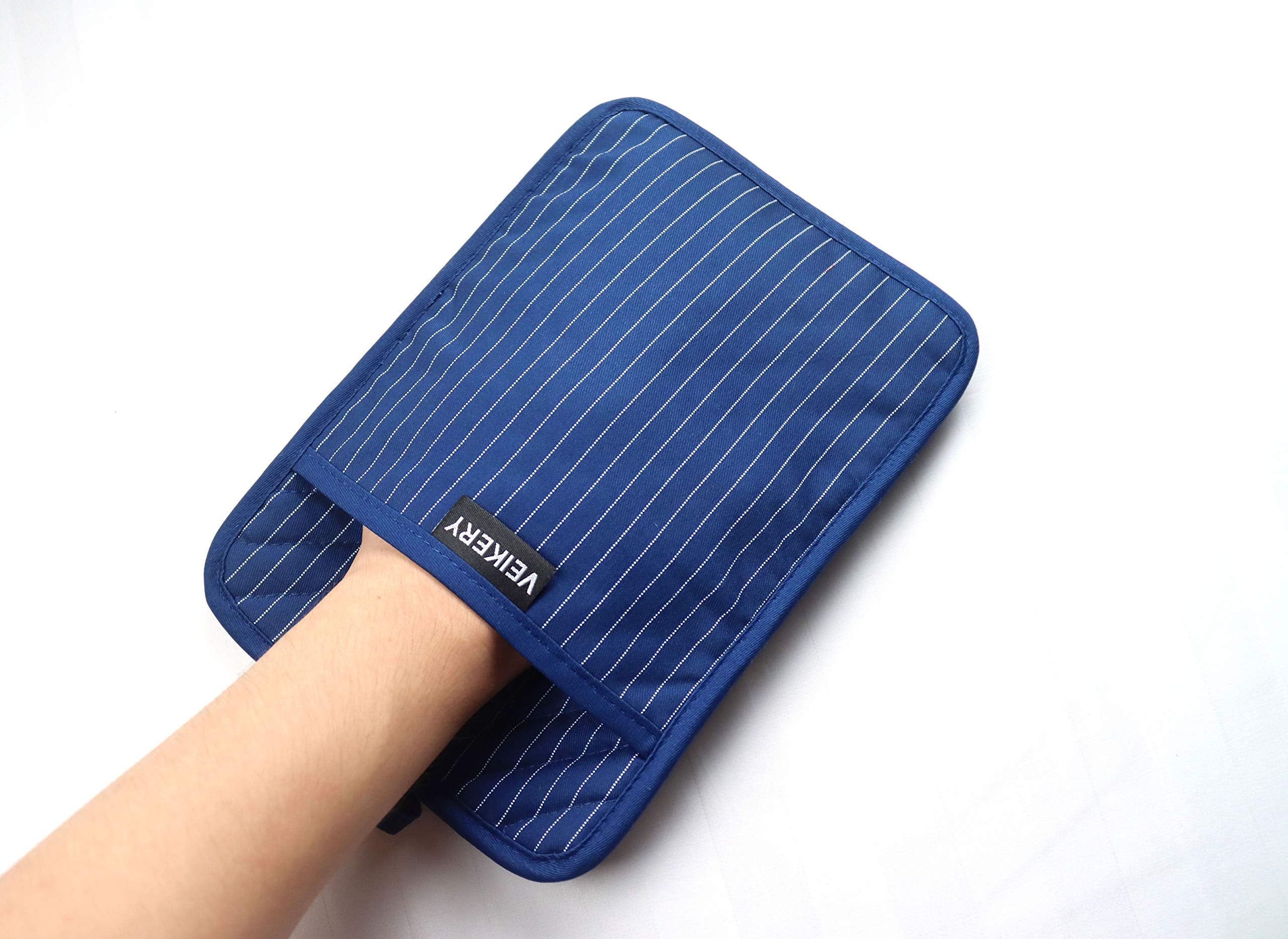 Veikery Cotton Pocket Pot Holders Machine Washable Heat Resistant Hot Pads For Kitchen And Baking Square Oven Mitts 7 ''X9.8 ''