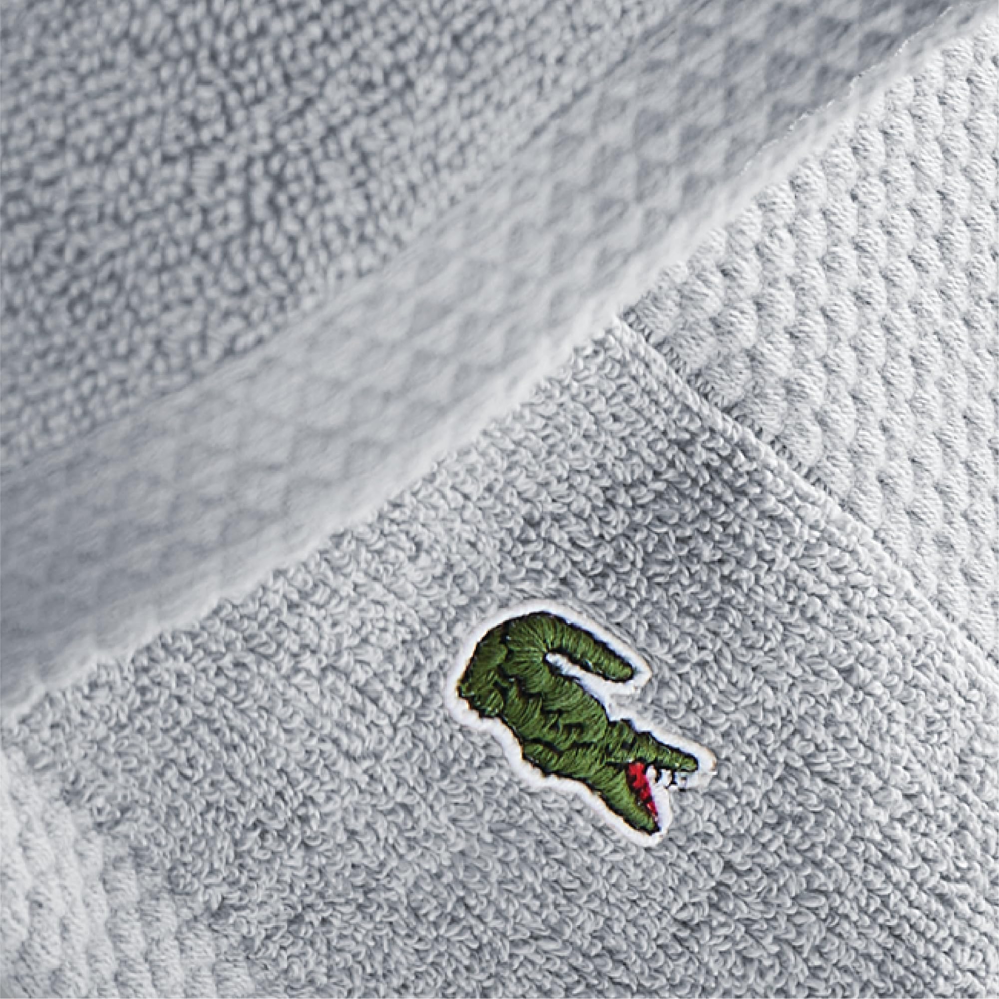 Lacoste Heritage Supima Cotton Wash Cloth, Microchip, 13'' X 13''