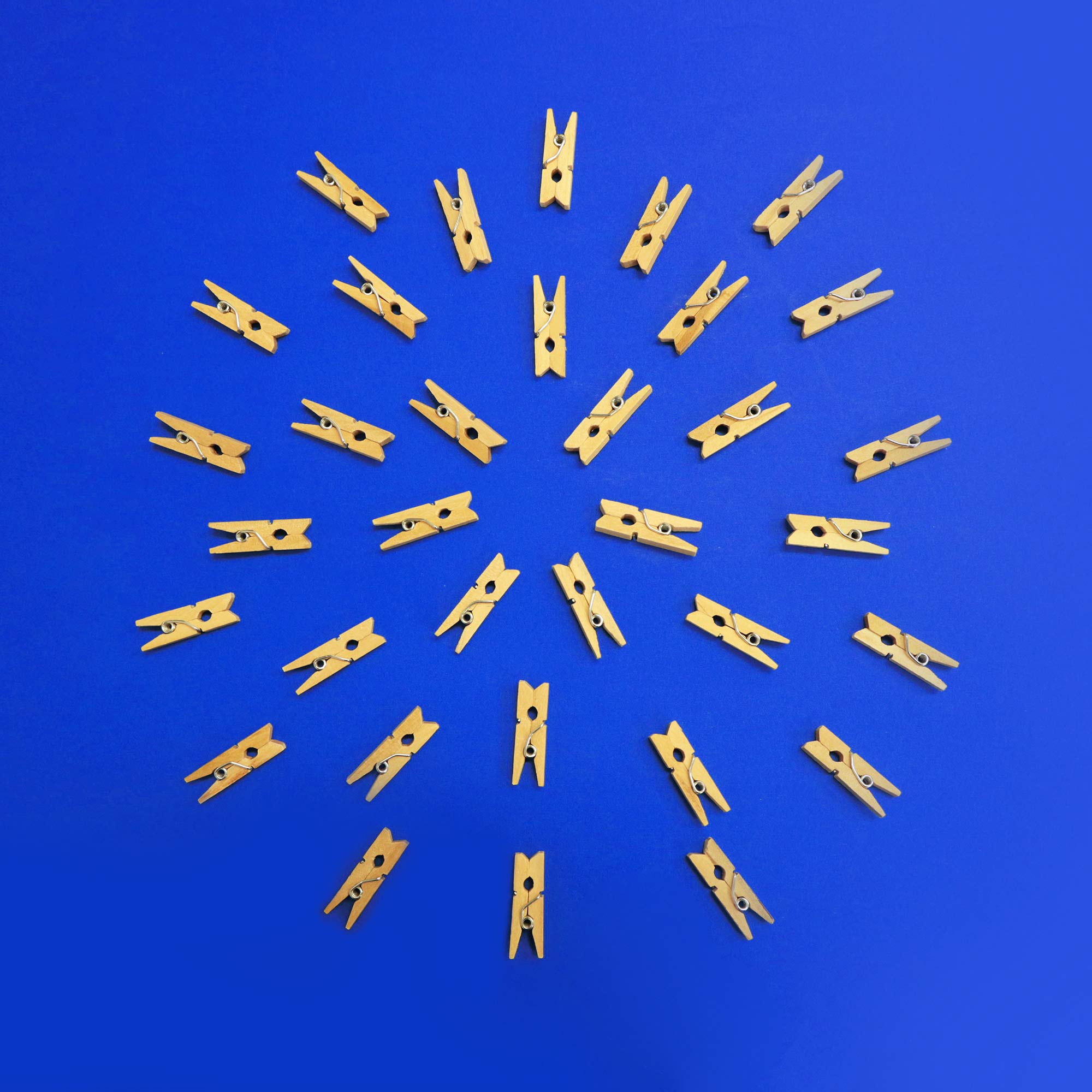 BAZIC Mini Natural Clothes Pin (50/Pack) / Box Qty - 24