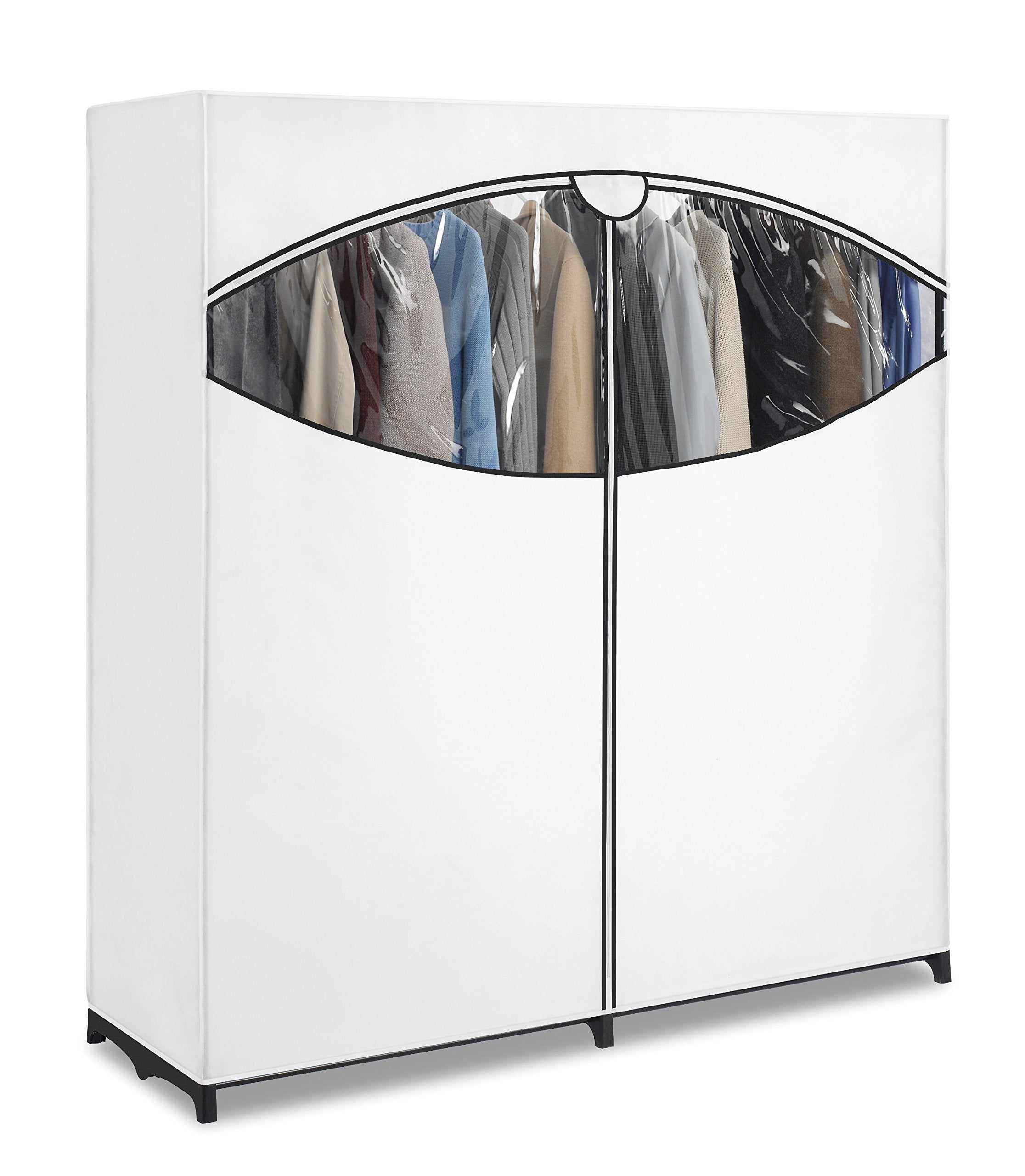 Whitmor Extra-Wide Clothes Closet  60? with  White Cover