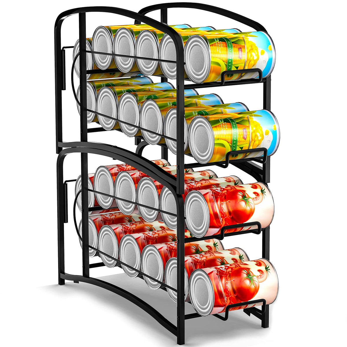 Auledio Stackable Beverage Can Dispenser Rack, Storage Organizer Holde ...