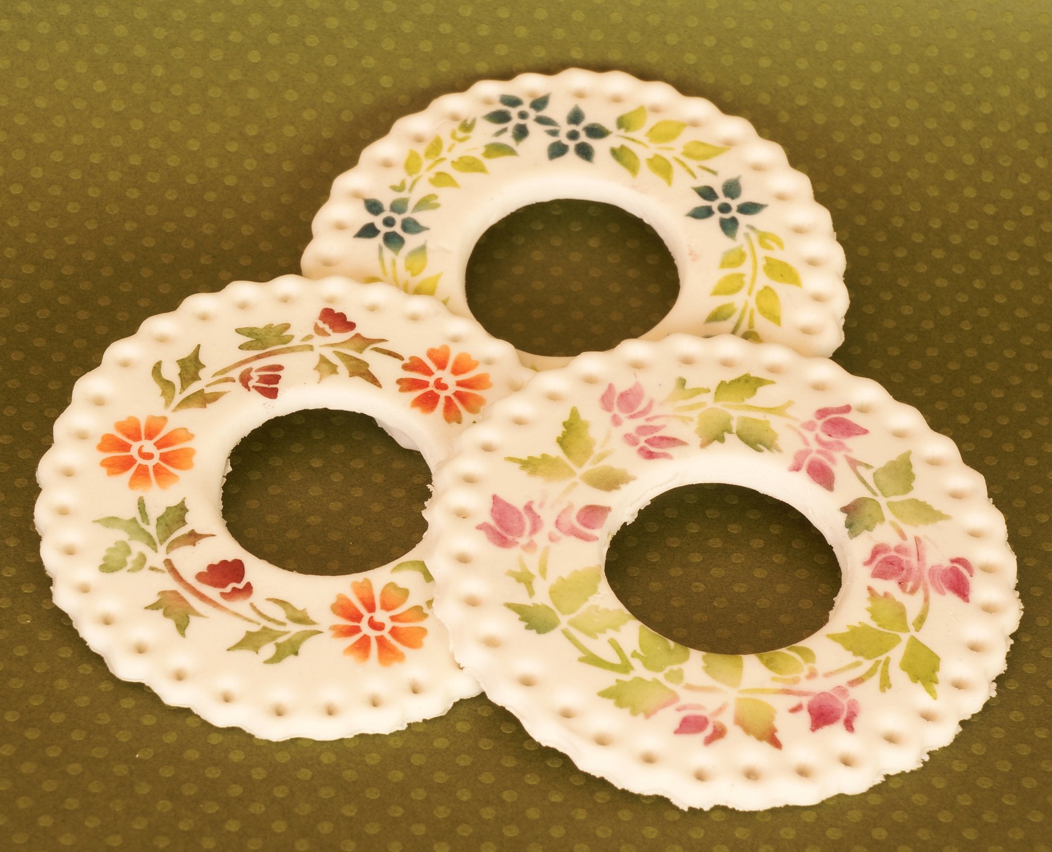 Flower Chain Cookie Stencil Set By Designer Stencils