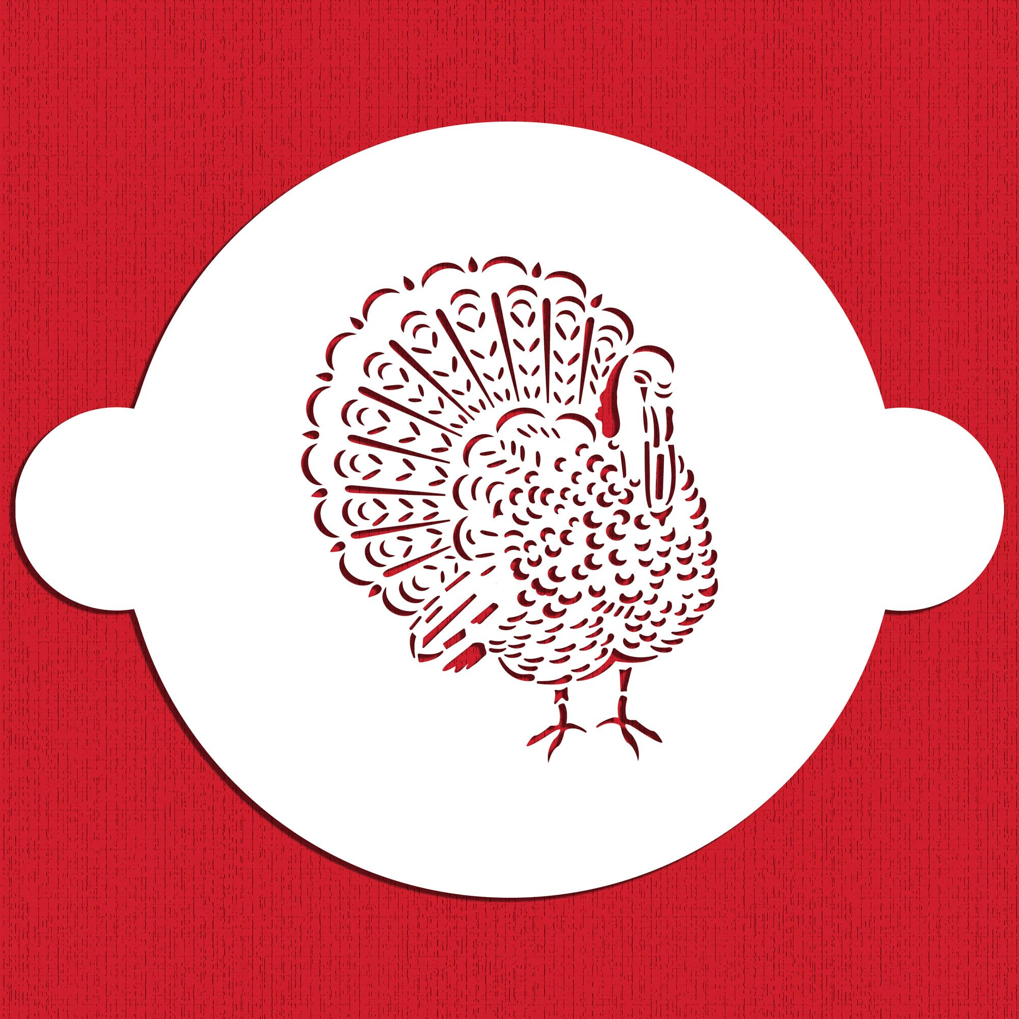 Feathered Turkey Cake/Pie Stencil C1044 By Designer Stencils