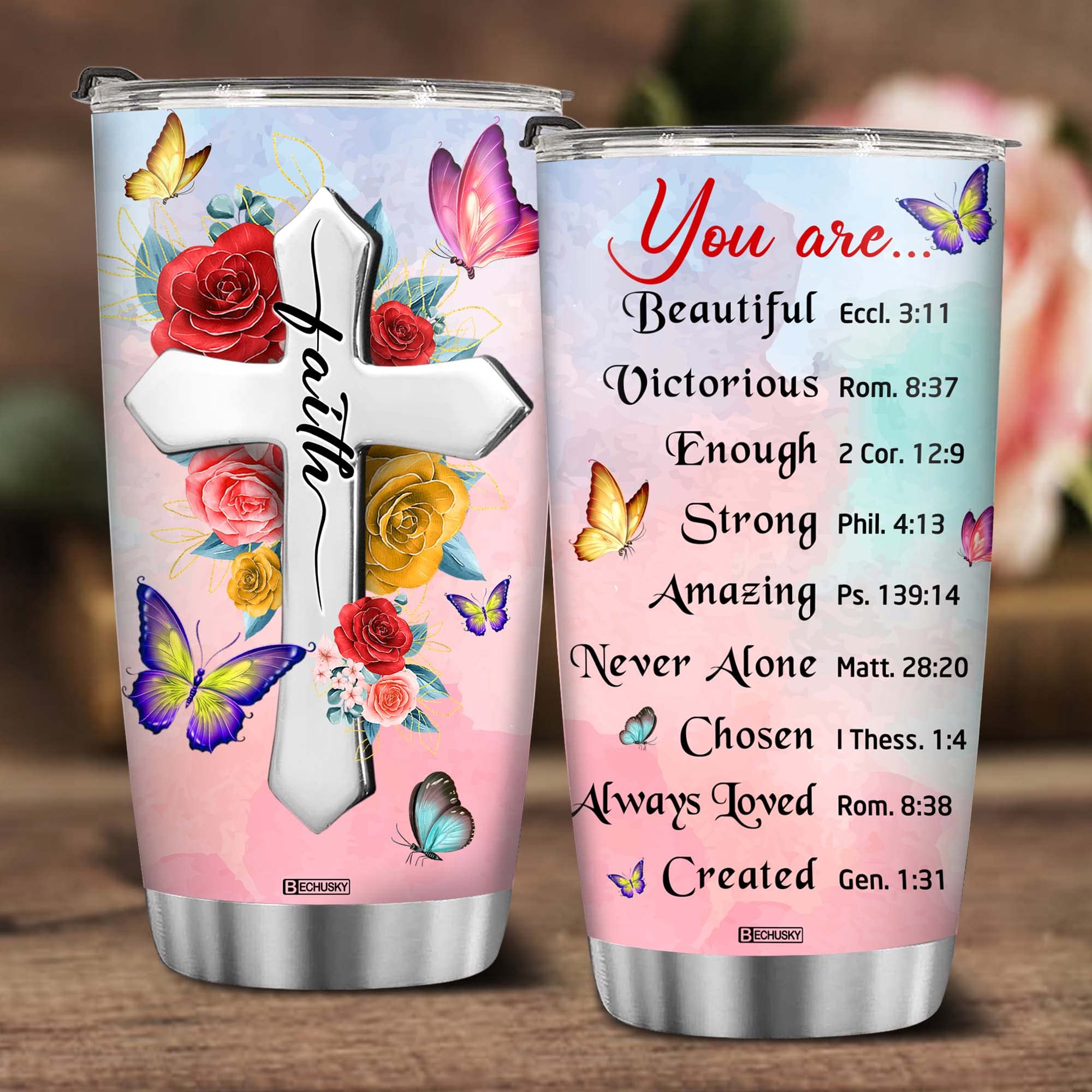 Bechusky Christian Tumbler Gifts For Women Gifts For Women Birthday Gifts For Women Friend Gifts For Women Birthday Unique - Ins