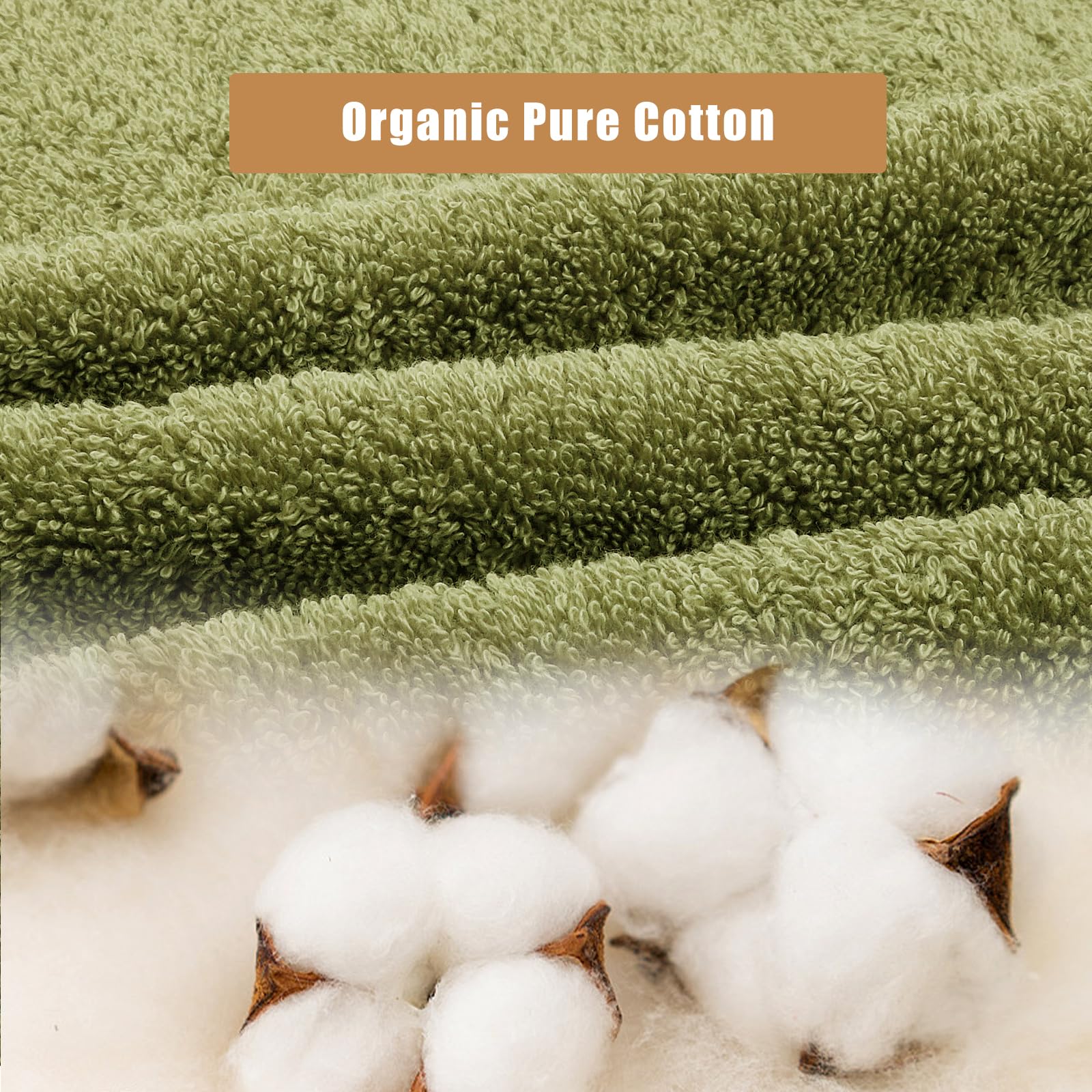 Semaxe Bathroom Hand Towel, 100% Cotton Towels With Hanging Loops, Hotel Spa Quality Highly Absorbent Towel Set Of 4, 27'' L X 1