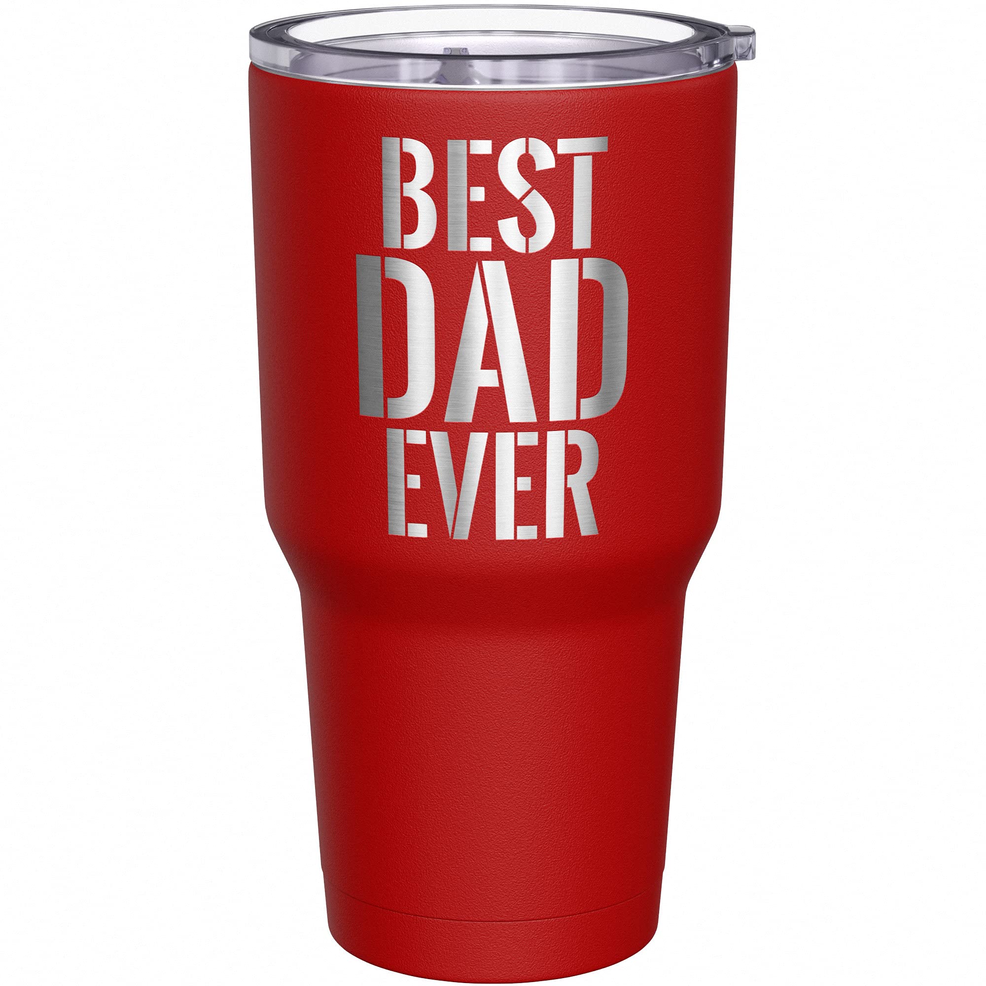 We The People Holsters - Best Dad Ever - Coffee Tumbler - American Flag Coffee Travel Mug - Engraved Tumbler - Double Insulated Tumbler - 30 oz