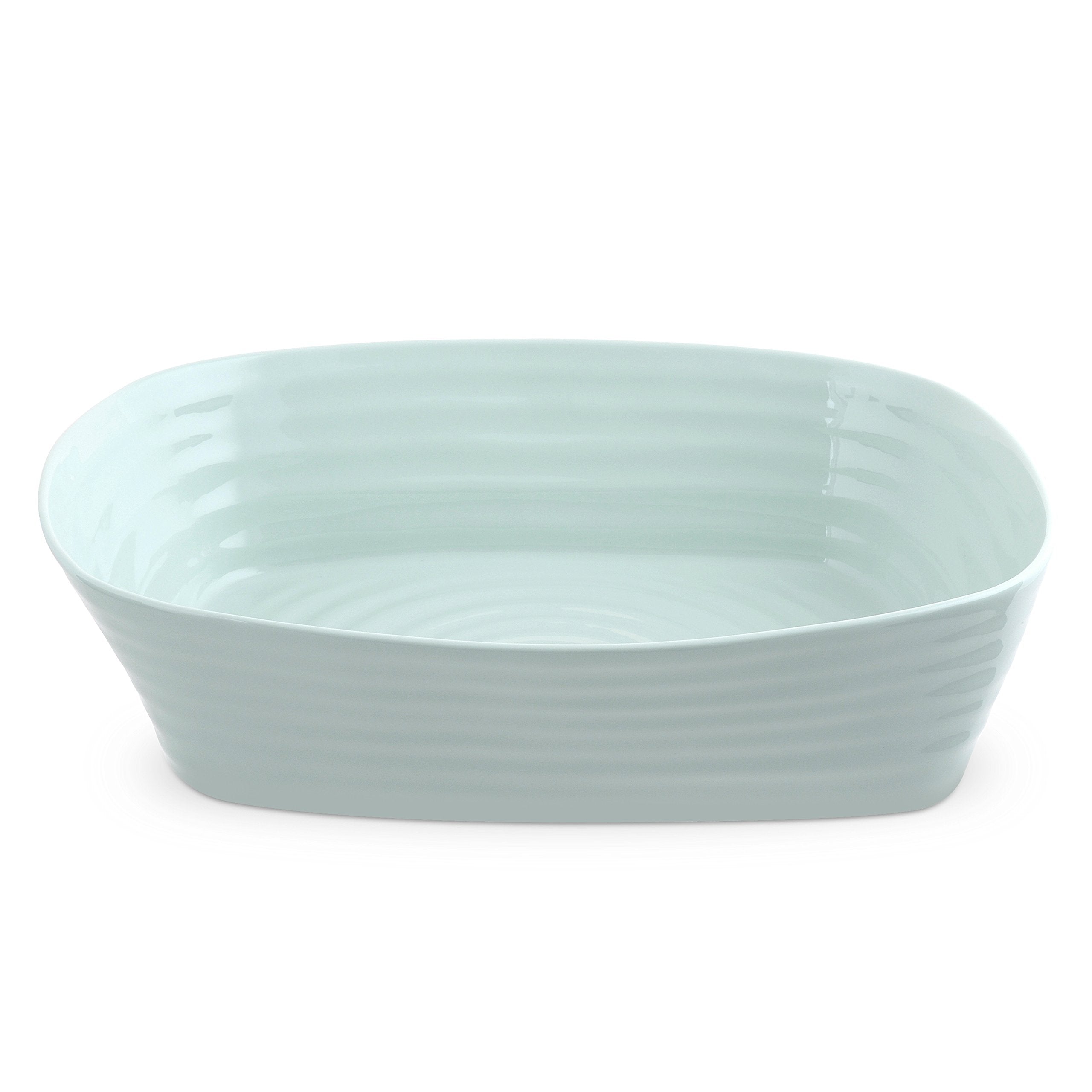 Portmeirion Sophie Conran Celadon Lasagna Pan/Roaster | Rectangular Casserole Dish For Oven | 11.5 X 9.5 Inch | Made From Fine P