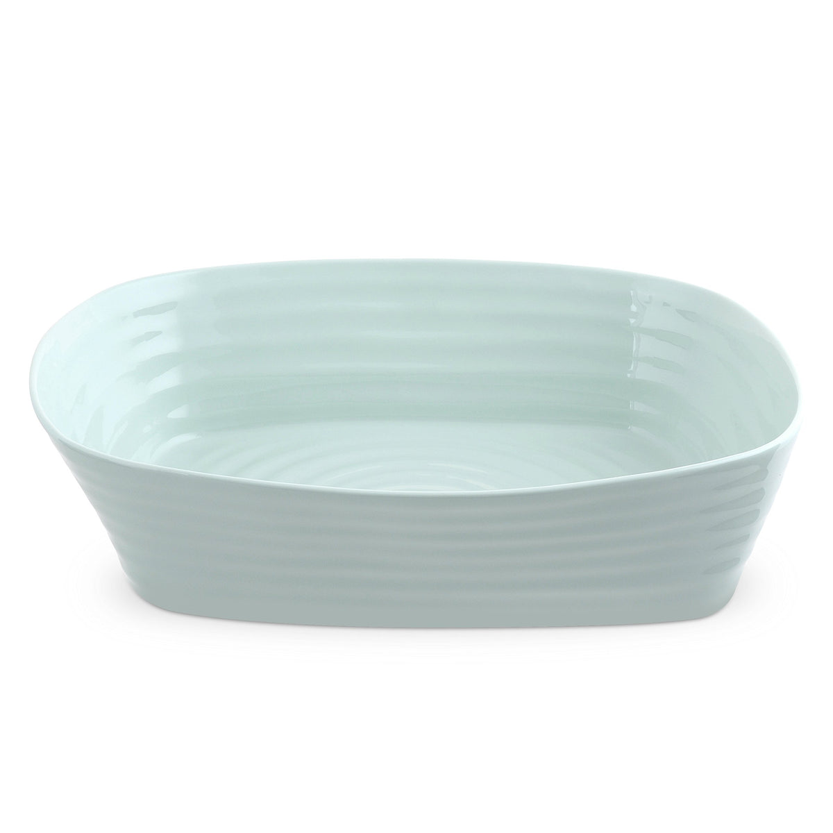 Portmeirion Sophie Conran Celadon Lasagna Pan/Roaster | Rectangular Casserole Dish For Oven | 11.5 X 9.5 Inch | Made From Fine P