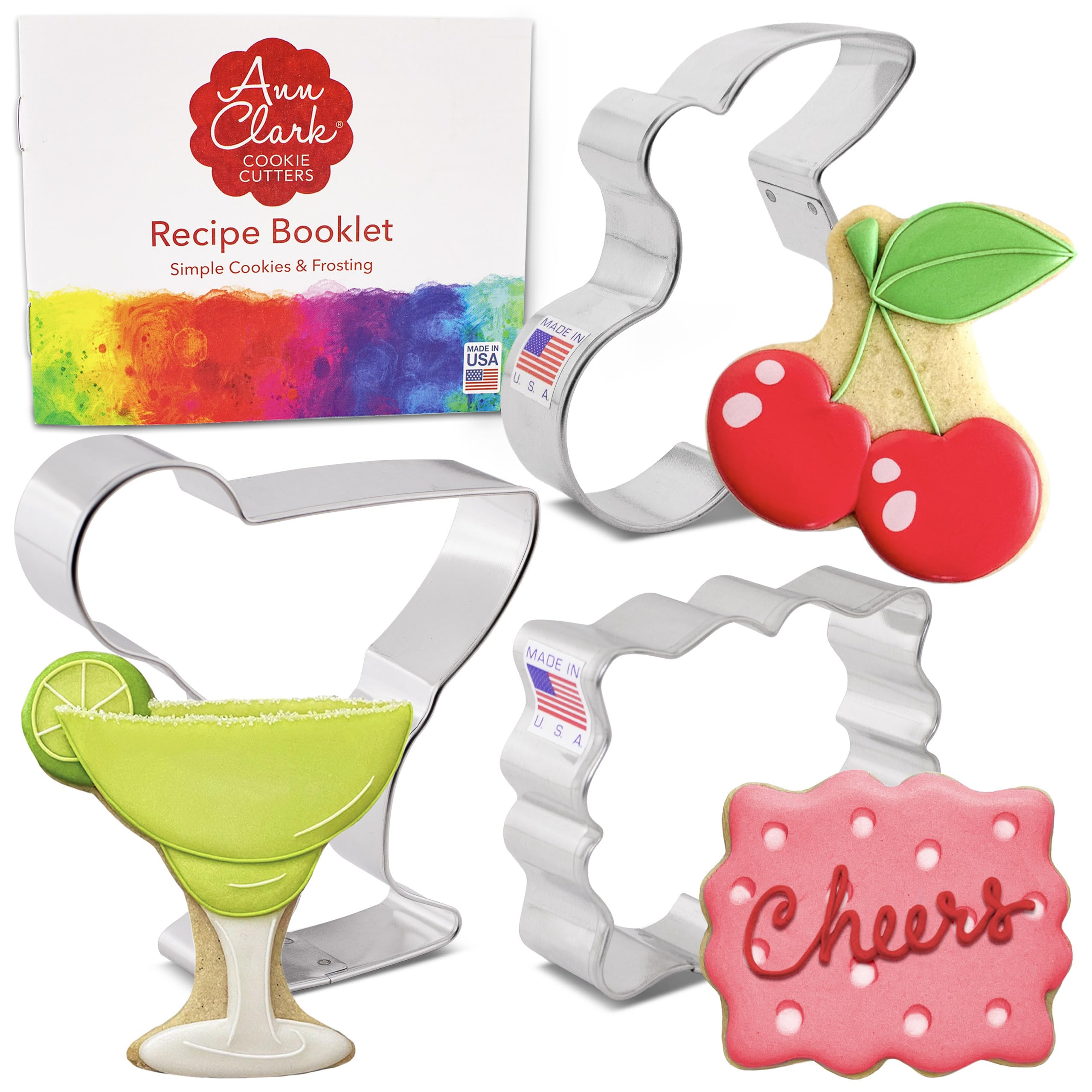 Shes The Cherry on Top Bachelorette 3-Pc. Cookie Cutter Set, Made in the USA by Ann Clark