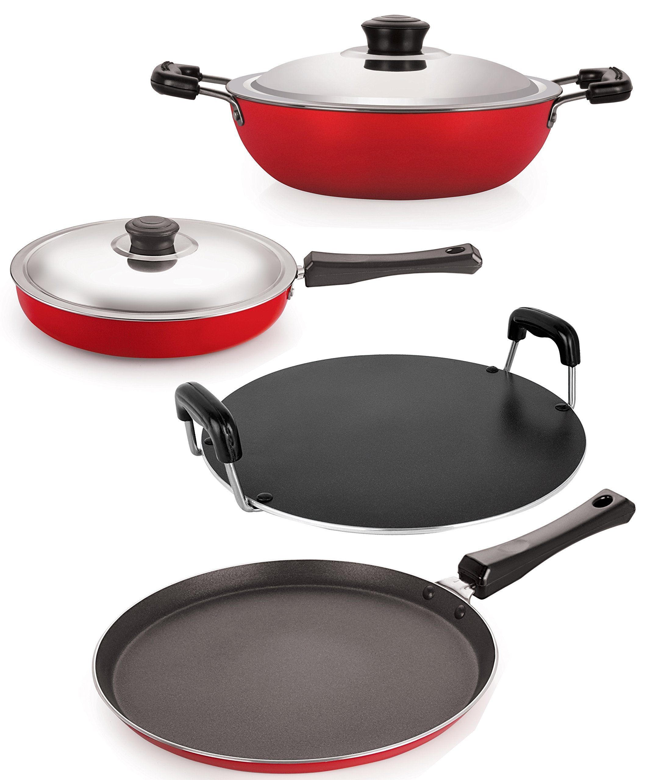 Nirlon NonToxic 2 Way NonStick Coated Cookware Combo Set