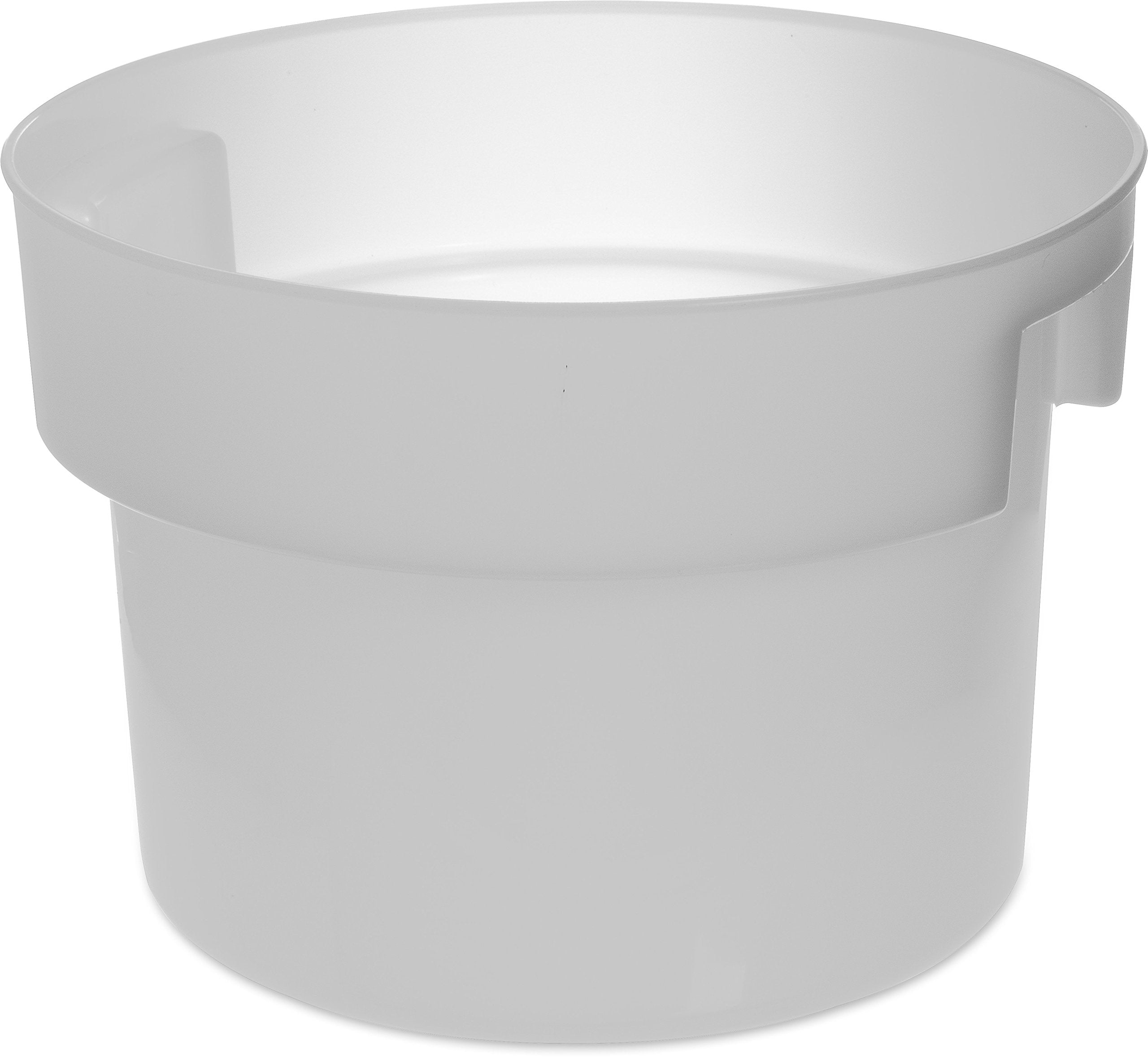 Carlisle FoodService Products Bain Marie Food Storage Container for Restaurants, Catering, Kitchens, Plastic, 12 Quarts, White, 