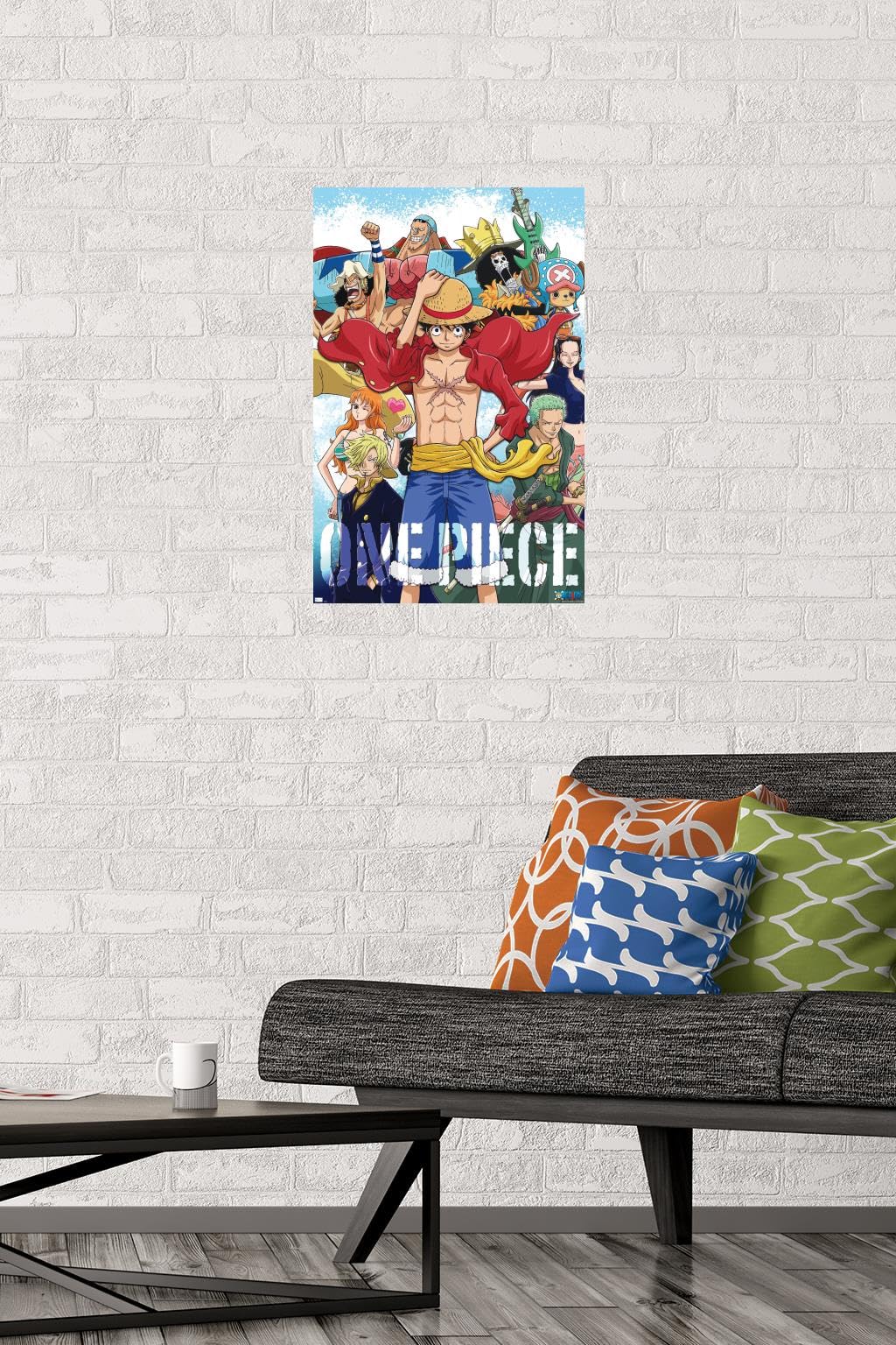 Trends International One Piece - Crew Wall Poster, 22.4L X 14.7W, Premium Poster & Mount Bundle