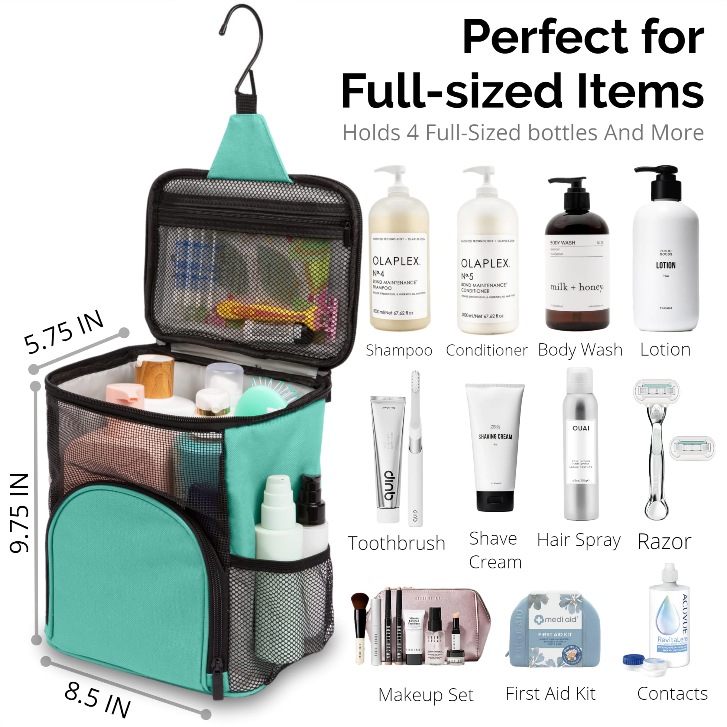 Terra Home Shower Caddy For College Dorms- Travel Shower Caddy - Shower Organizer Bag - Large Capacity, Quick Dry And Water Resi