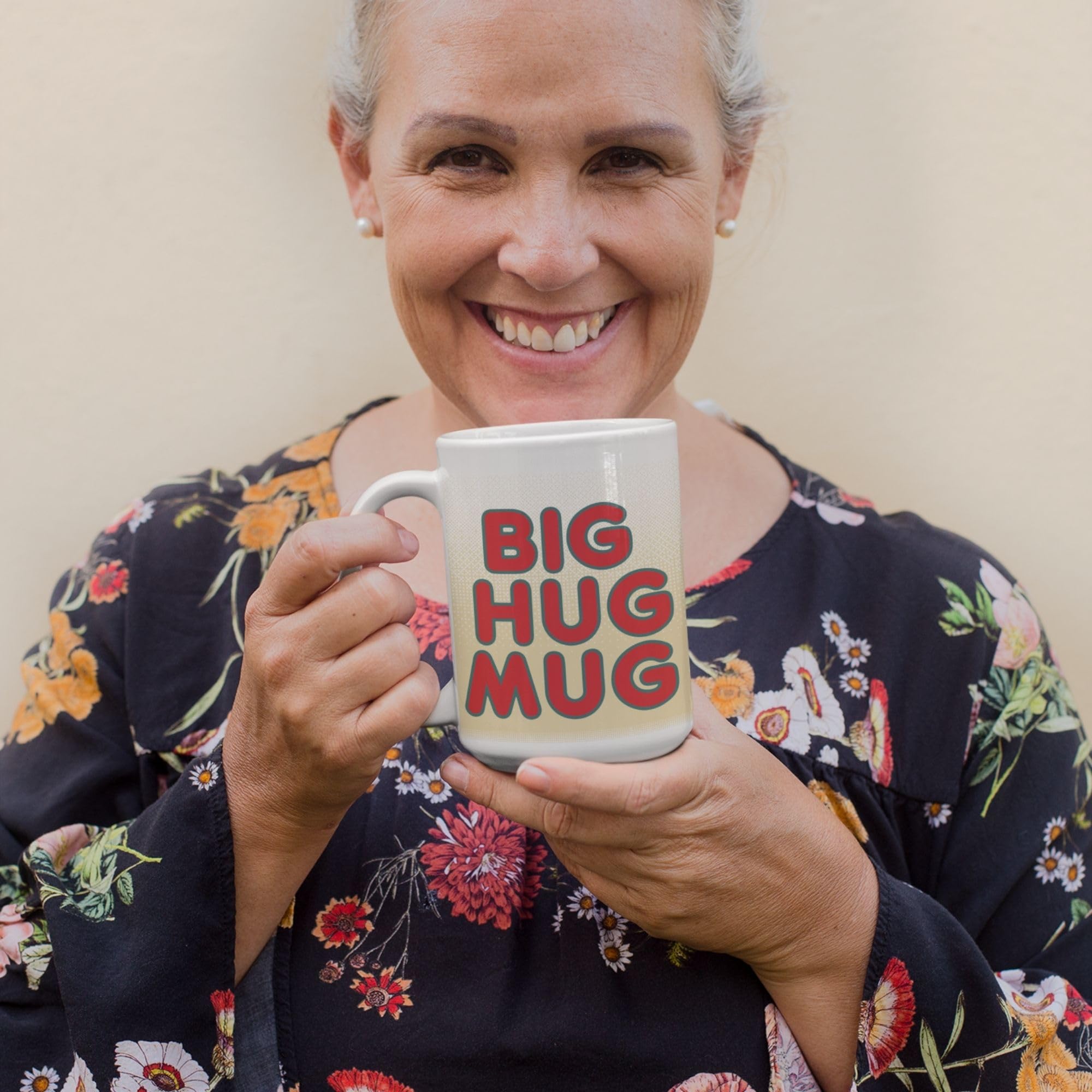 Lookhuman Big Hug Mug - True Detective Fandom Coffee Mug, Double-Sided Print Ceramic Coffee Cups, Cosplay Coffee Cup For True De