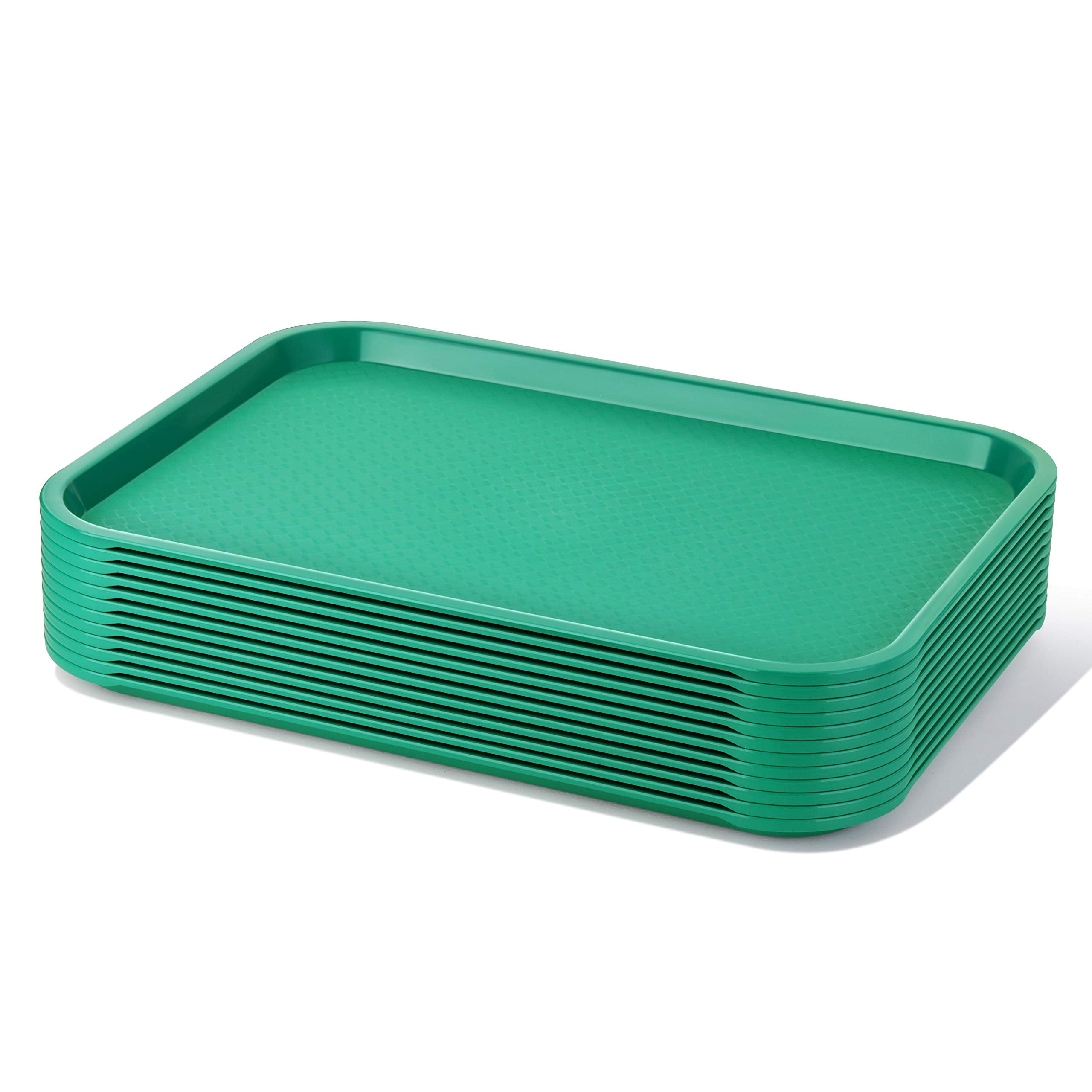 New Star Foodservice 24609 Fast Food Tray, 12 By 16-Inch, Green, Set Of 12