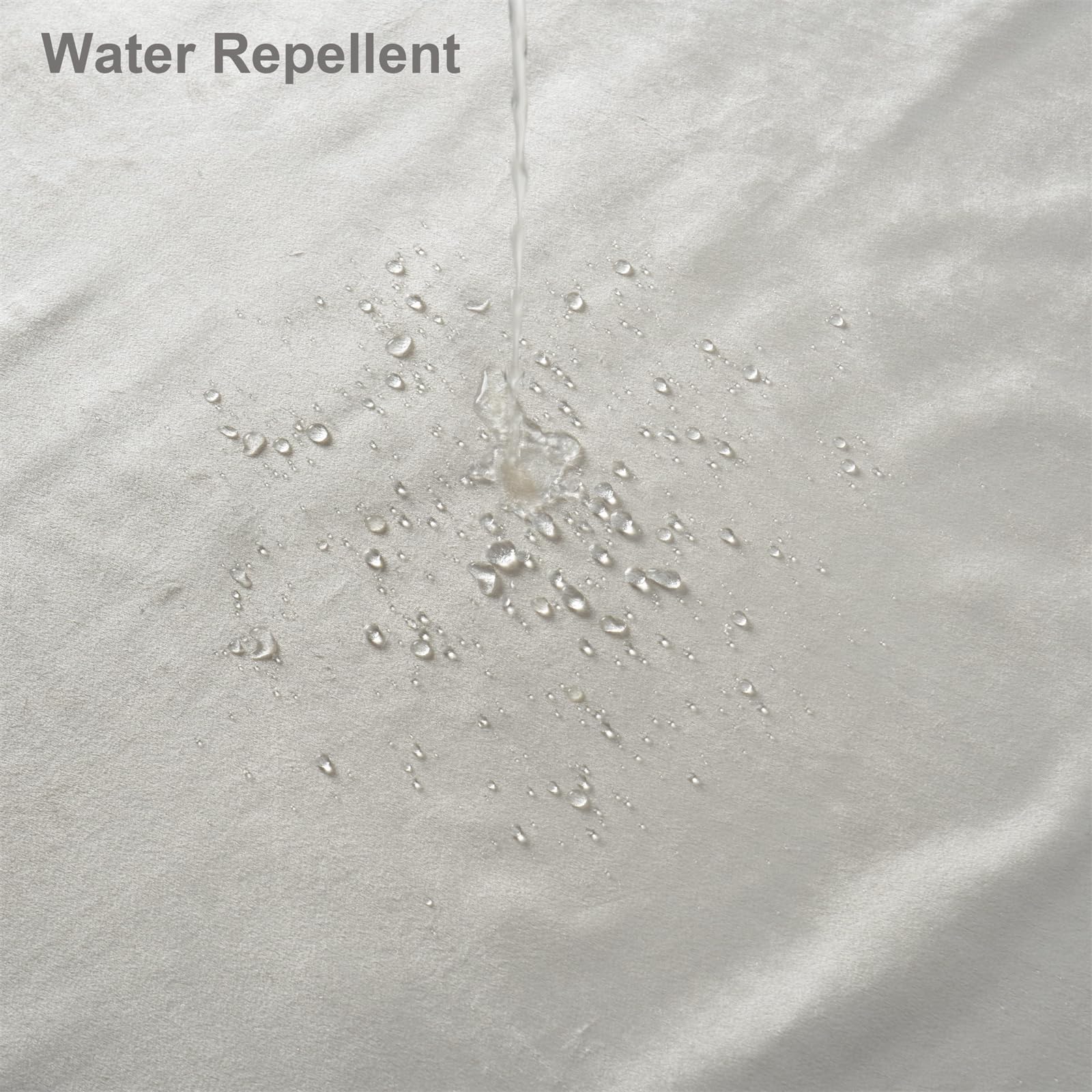 Off White Velvet Shower Curtains For Bathroom,260 Gsm Heavy-Duty Fabric Luxury Shower Curtain With Hooks, Thicken, Washable, Wat