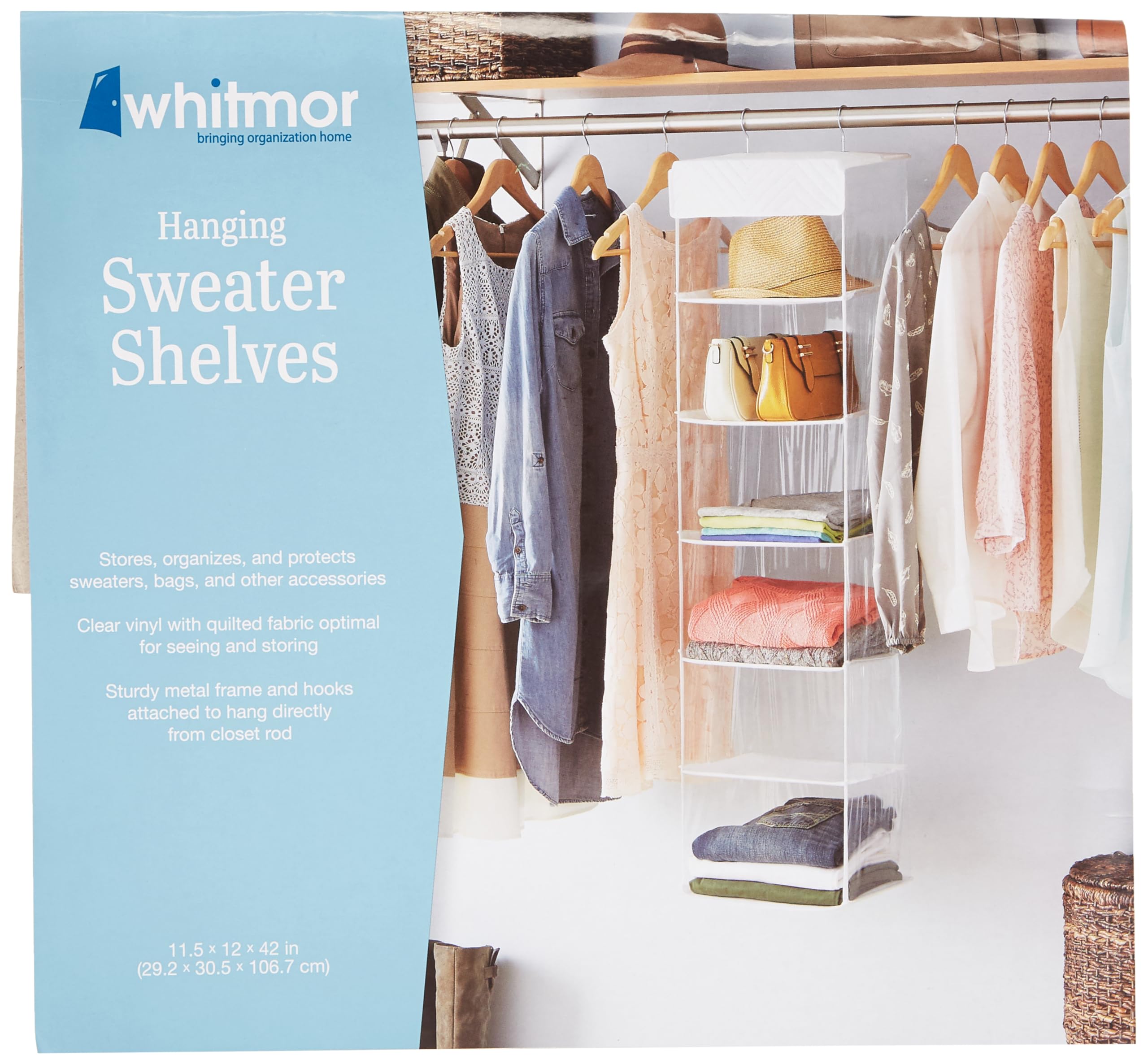 Whitmor 6-Shelf Hanging Accessory Bag