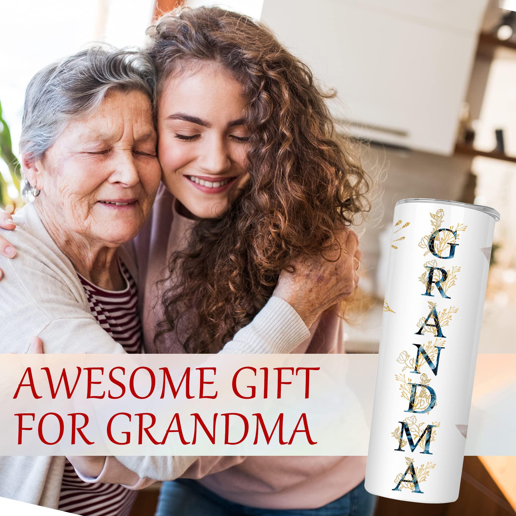 Gifts For Grandma Grandmother Grammy Birthday Mother'S Day&Christmas Gift From Grandson Granddaughter - Stainless Steel Tumbler