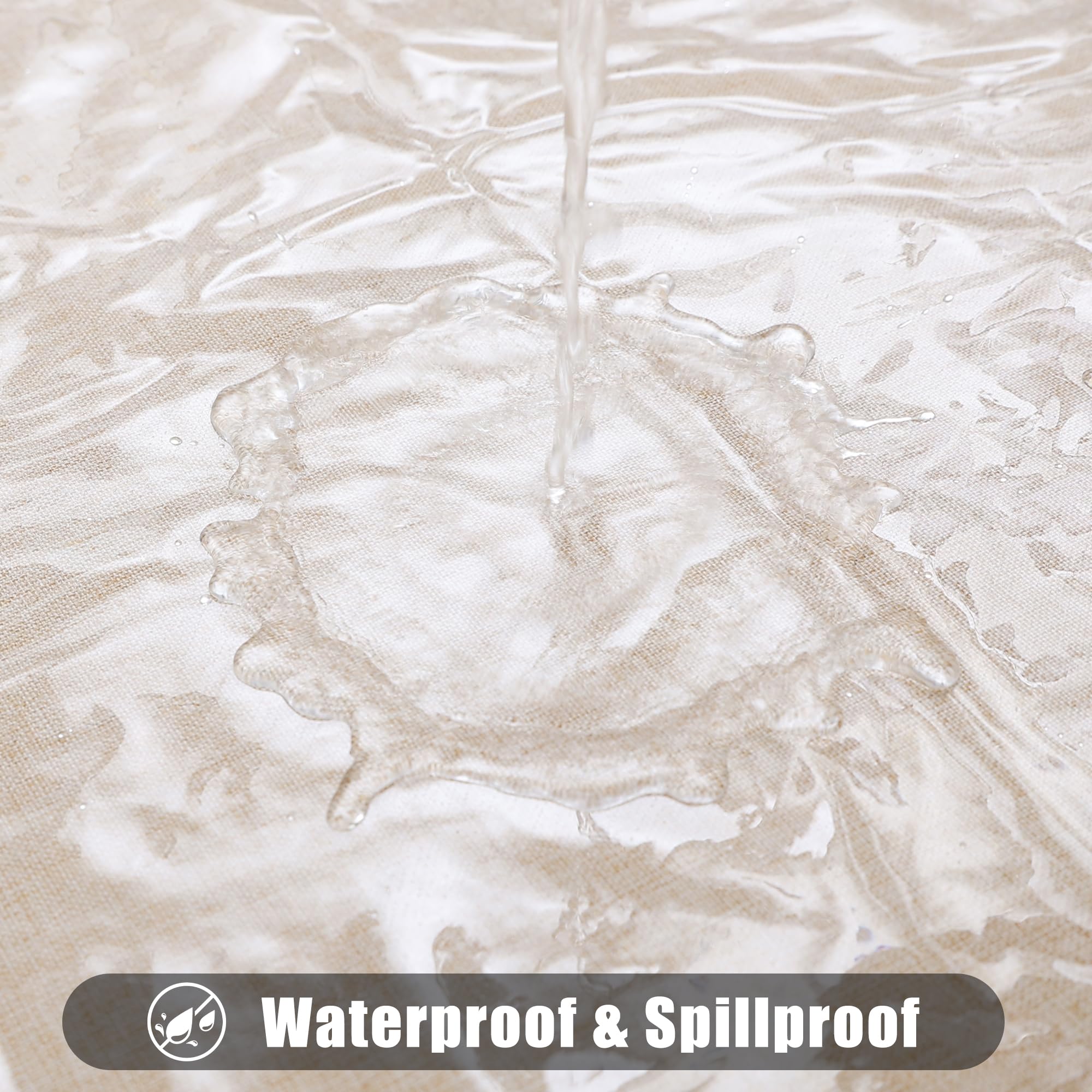 smiry Rectangle Clear Table Cloth 52x70 Inch  Waterproof Wipeable Vinyl Tablecloths Protector  Oil Spill Proof Transparent Plastic Table Cover for Dining  Picnic  Camping  Outdoor