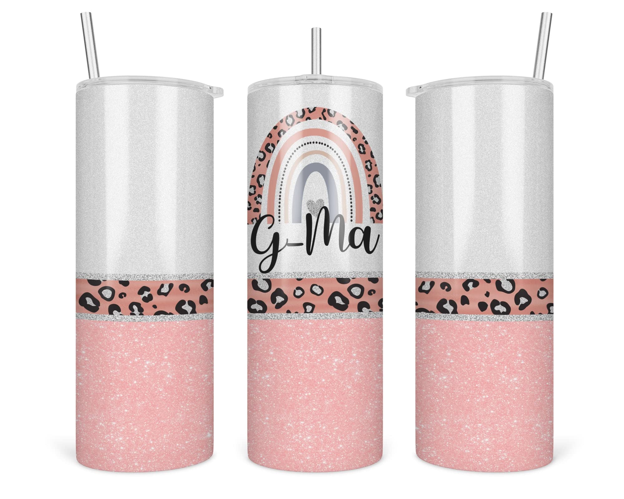 Tunlastore Leopard G-Ma Tumbler - G-Ma Rainbow Tumbler - Mothers Day Gifts G-Ma - Leopard Rainbow G-Ma Travel Cup - Tumbler With