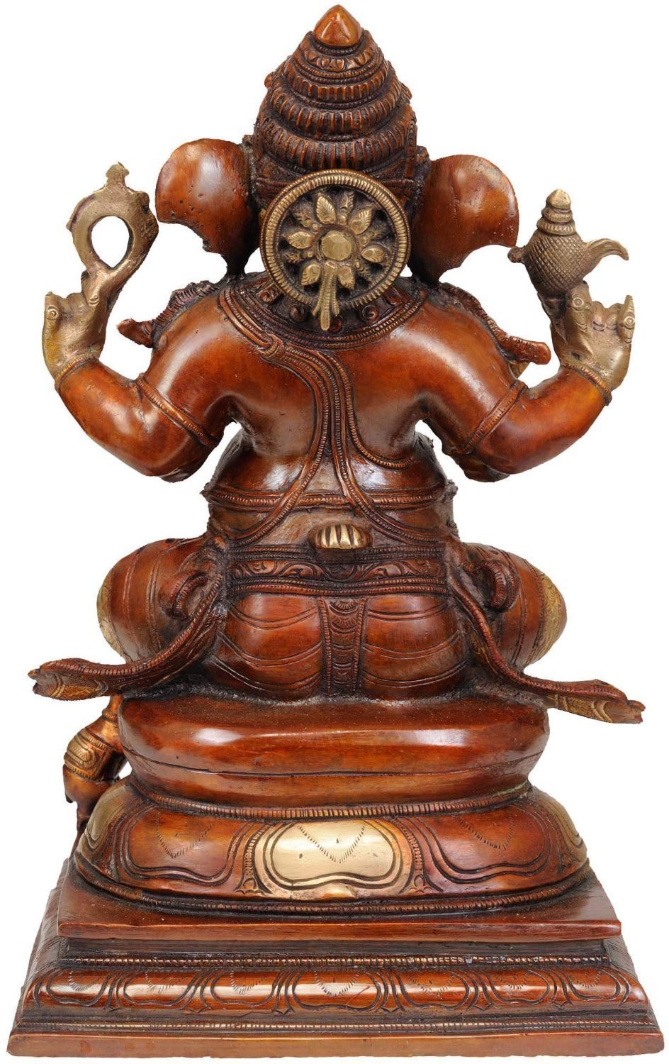 Idol Collections Brass God Ganesha Ganesh Murti Idol Statue Statue Copper Red Height 13 Inchesi Home Decor