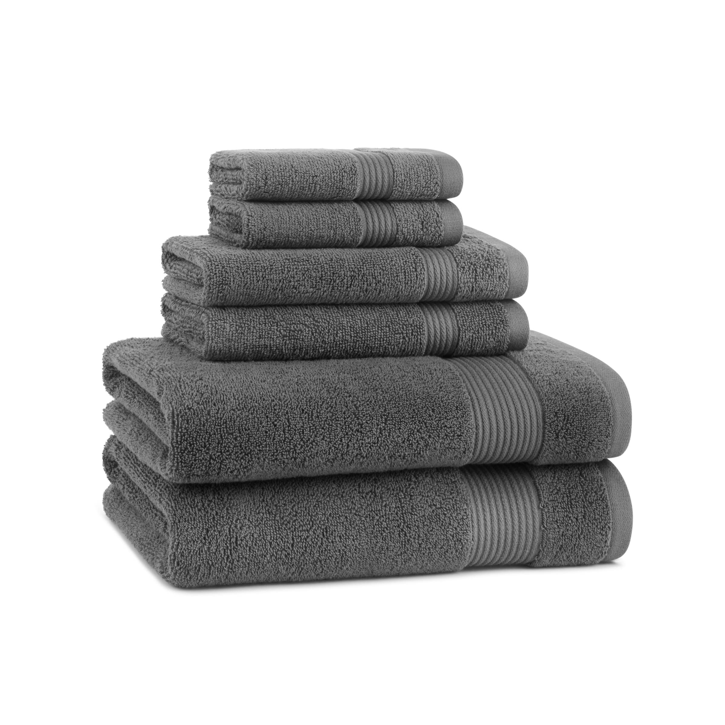 Arkwright Bath Towels Set Of 6 - Super Soft 100% Cotton, 600 Gsm Quick Dry & Absorbent, Luxury Bathroom Essentials With 2 Shower