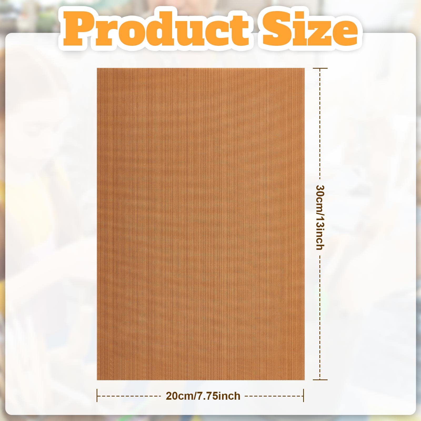 Honeydak Clay Oven Safe Work Mat Non Skid Mat Polymer Clay Mat Bake Clay Tool Oven Liners Mat For Diy Crafts Projects, 7.9 X 11.