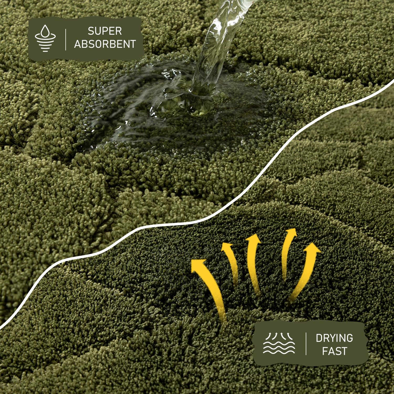 Bathroom Rugs, 32X20 Inches Bath Mats For Bathroom Non Slip, Extra Soft Absorbent Microfiber Shower Bath Rugs Mats Carpet For Ba