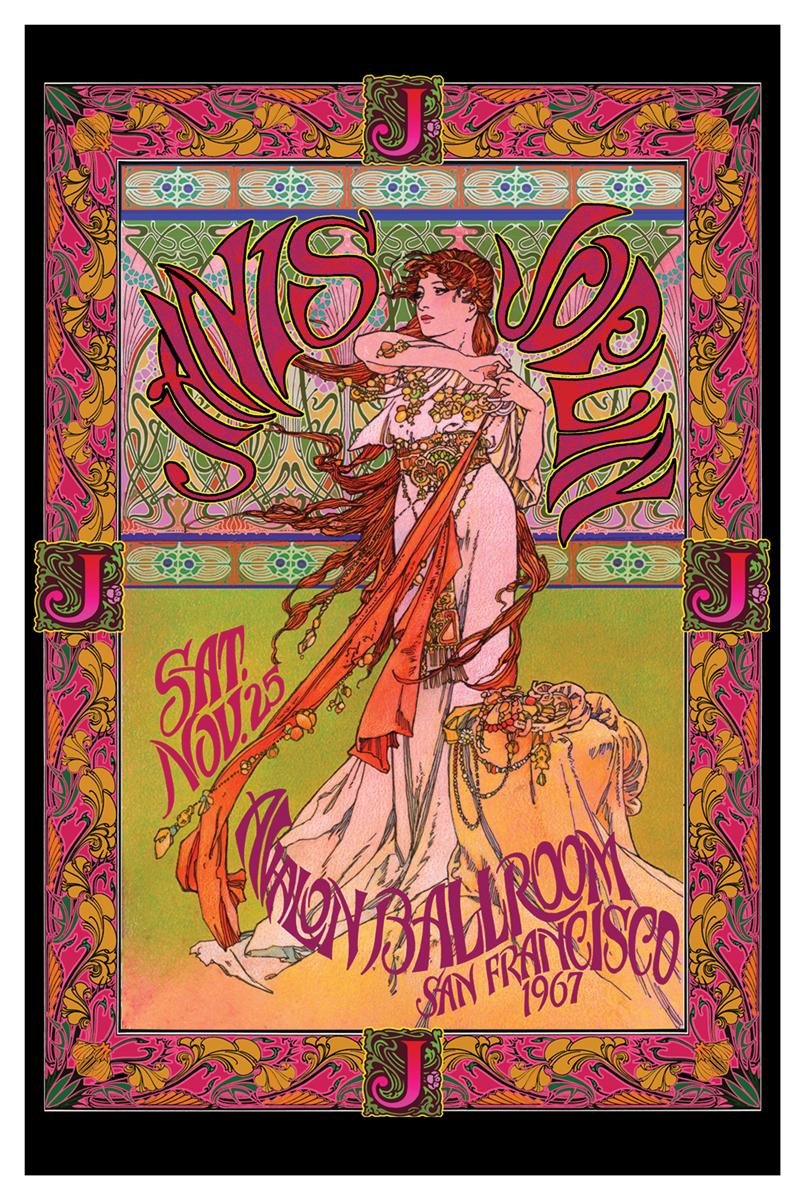 Close Up Bob Masse Poster - Janis Joplin/Live In San Francisco 1967 (24''X36'')